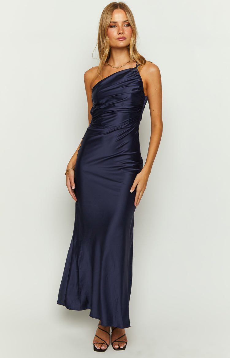Tina Lacivert Maxi Elbise