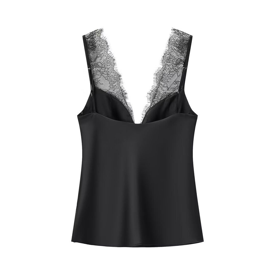 Aria Lace Satin Camisole