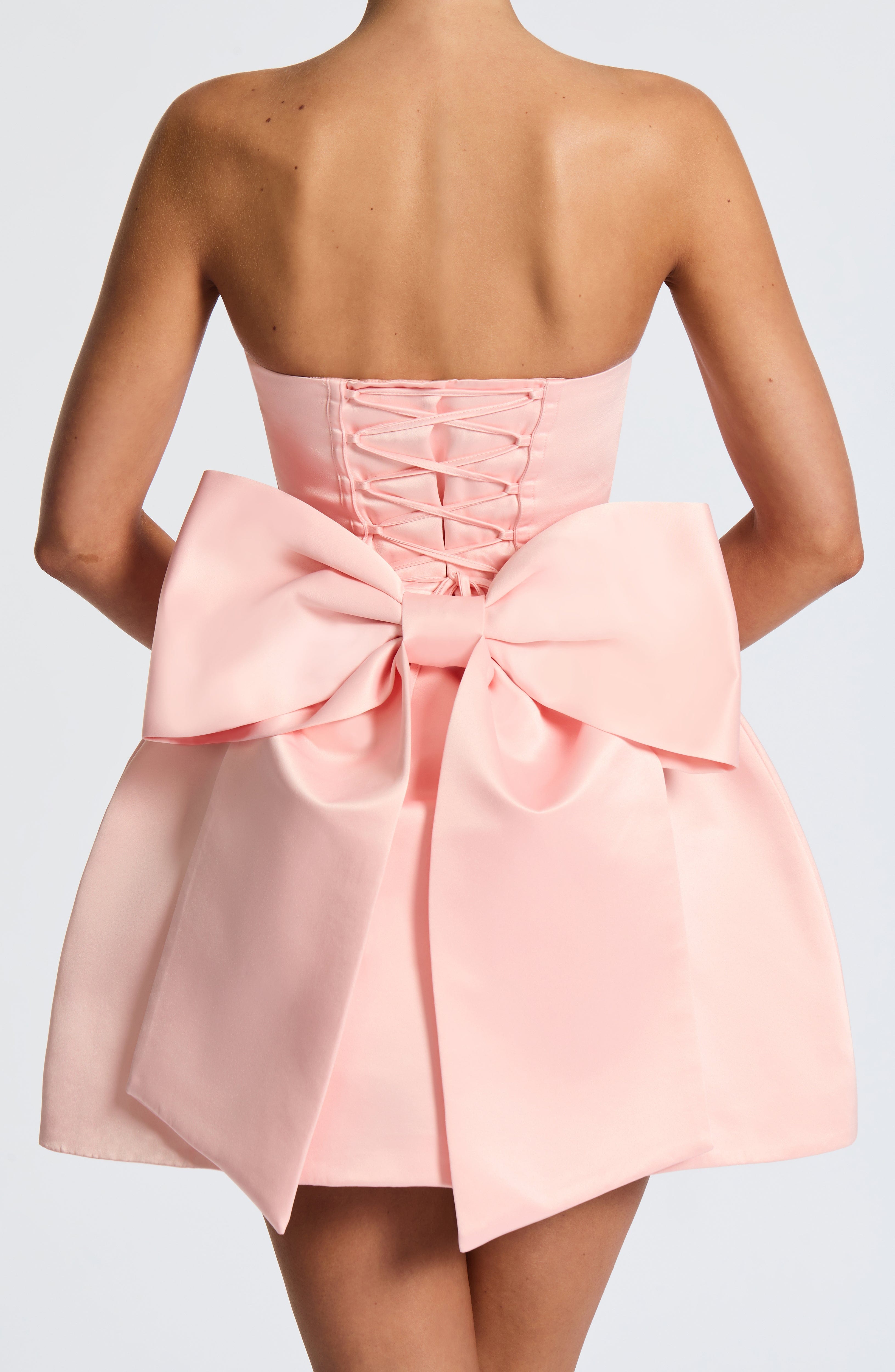 Abbey Mini Pembe Elbise