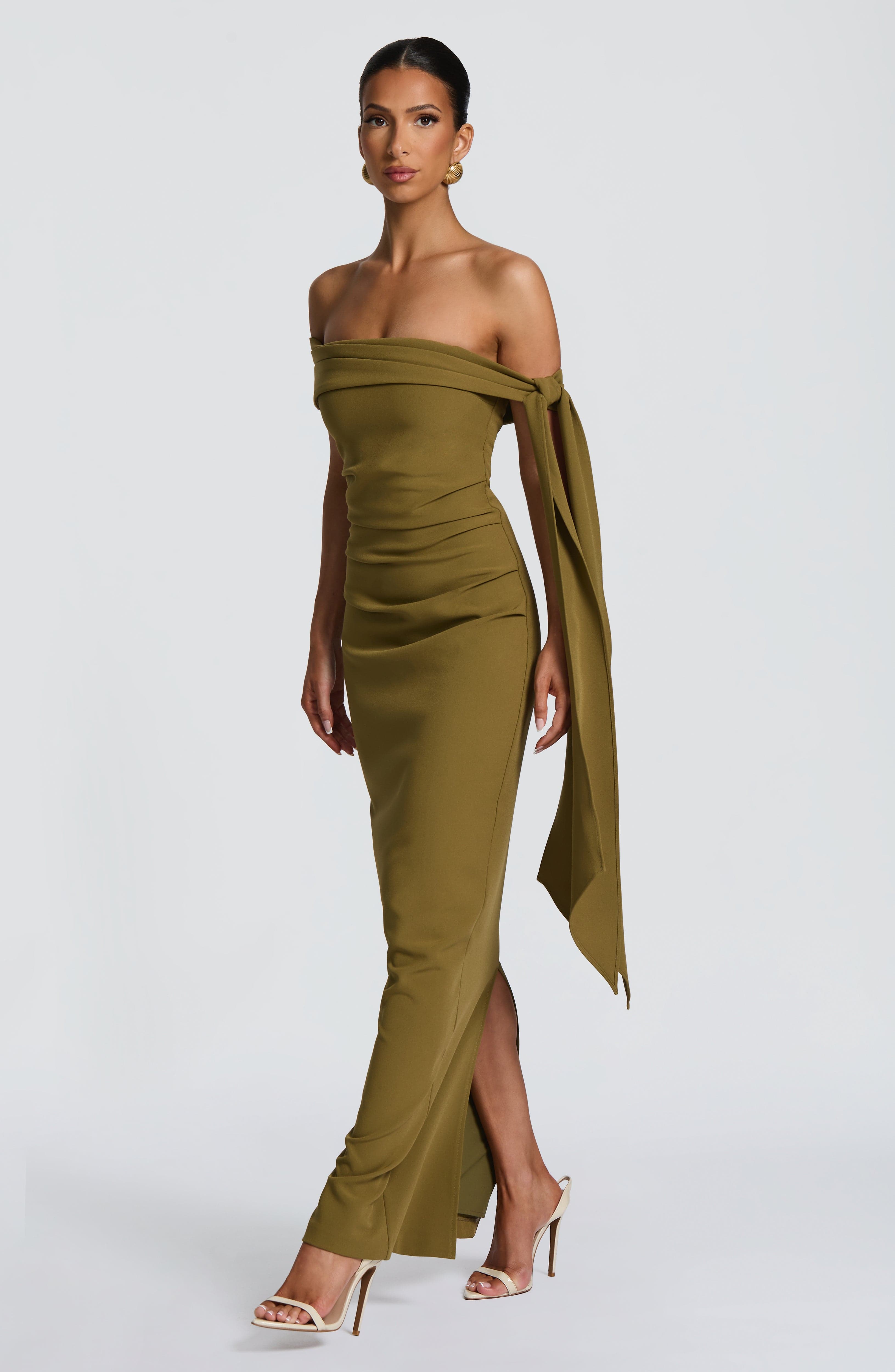 Addie Maxi Haki Elbise