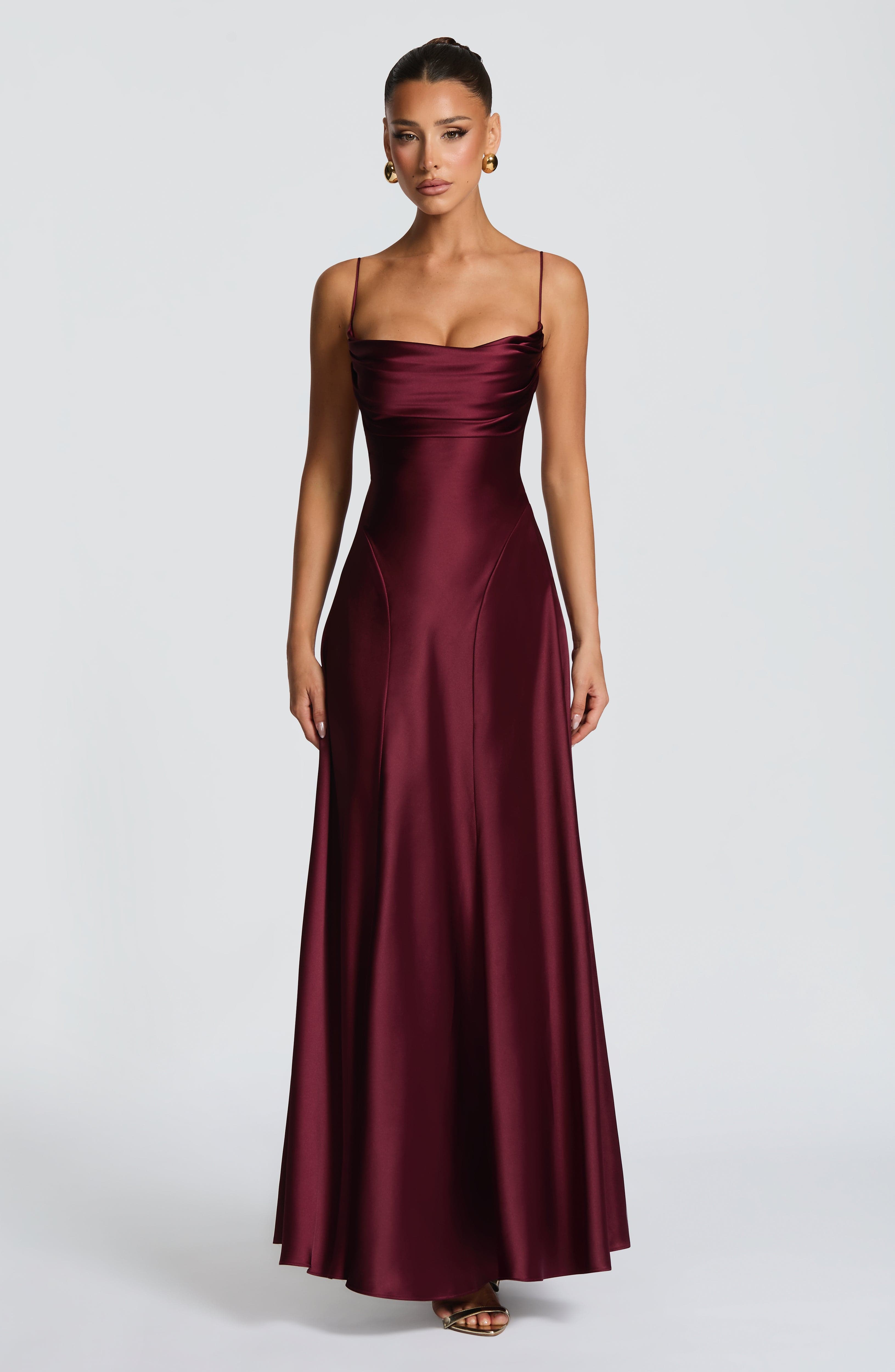 Adelina Kiraz Cila Maxi Elbise