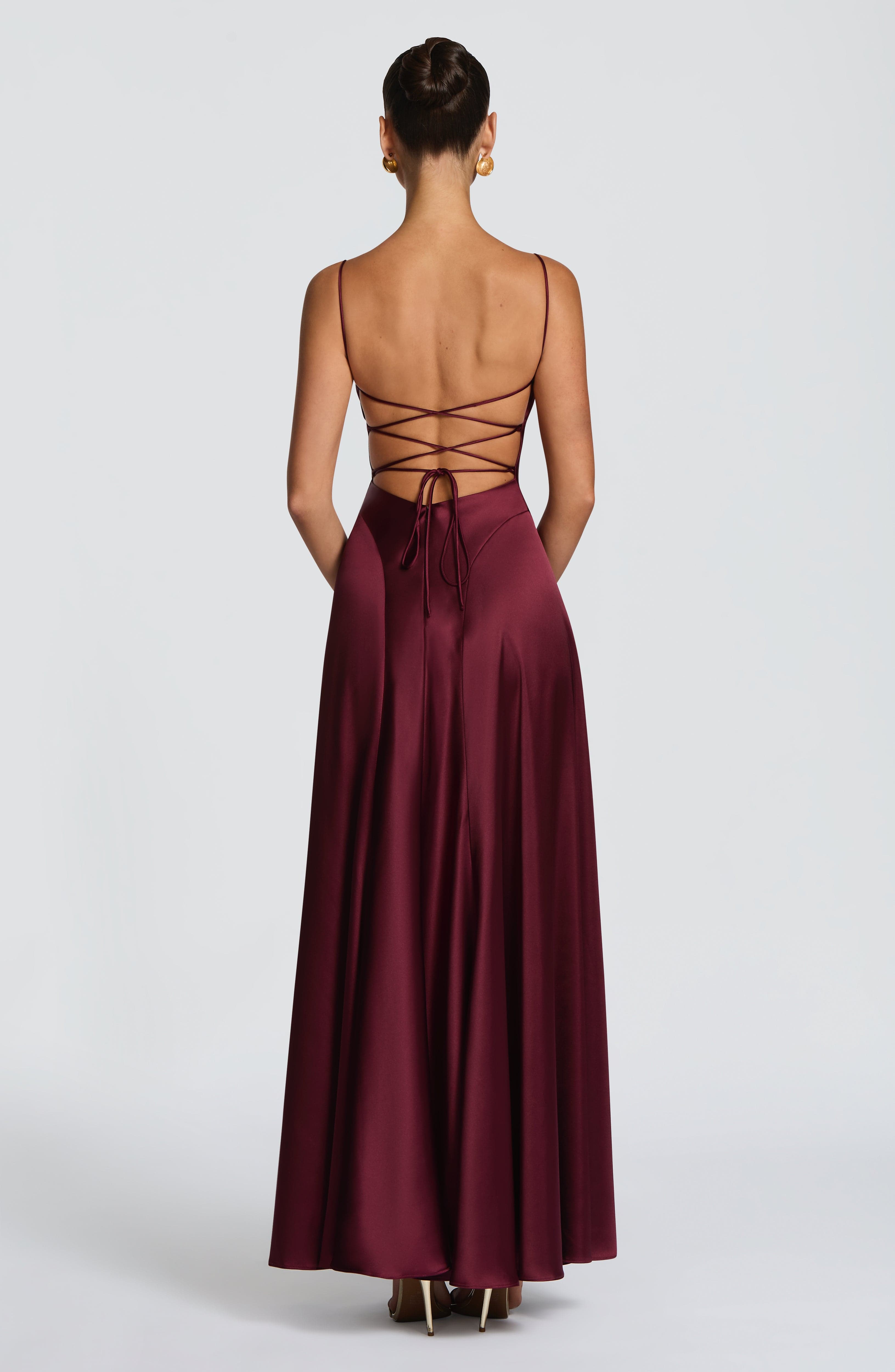 Adelina Kiraz Cila Maxi Elbise
