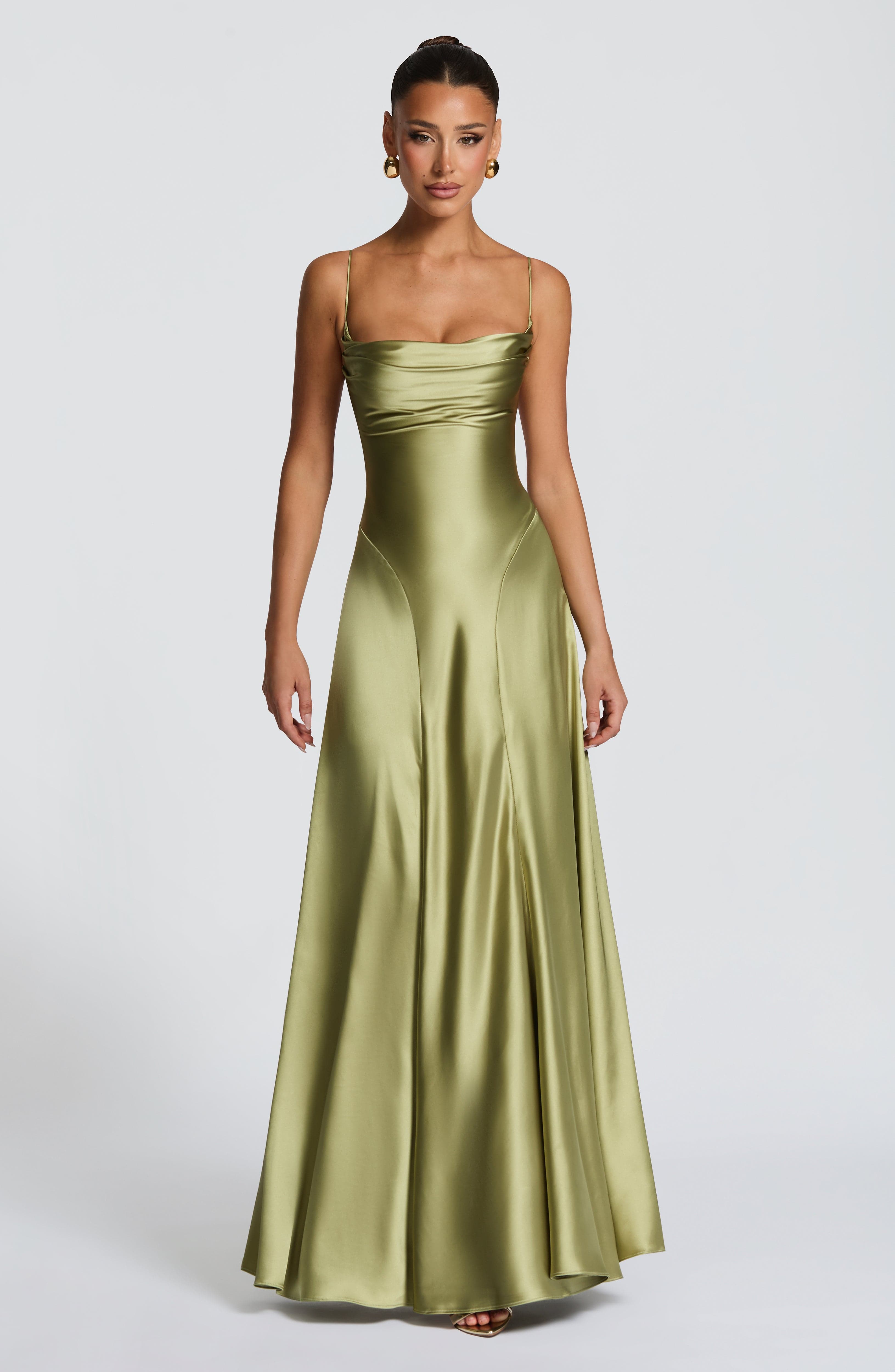 Adelina Maxi Haki Elbise