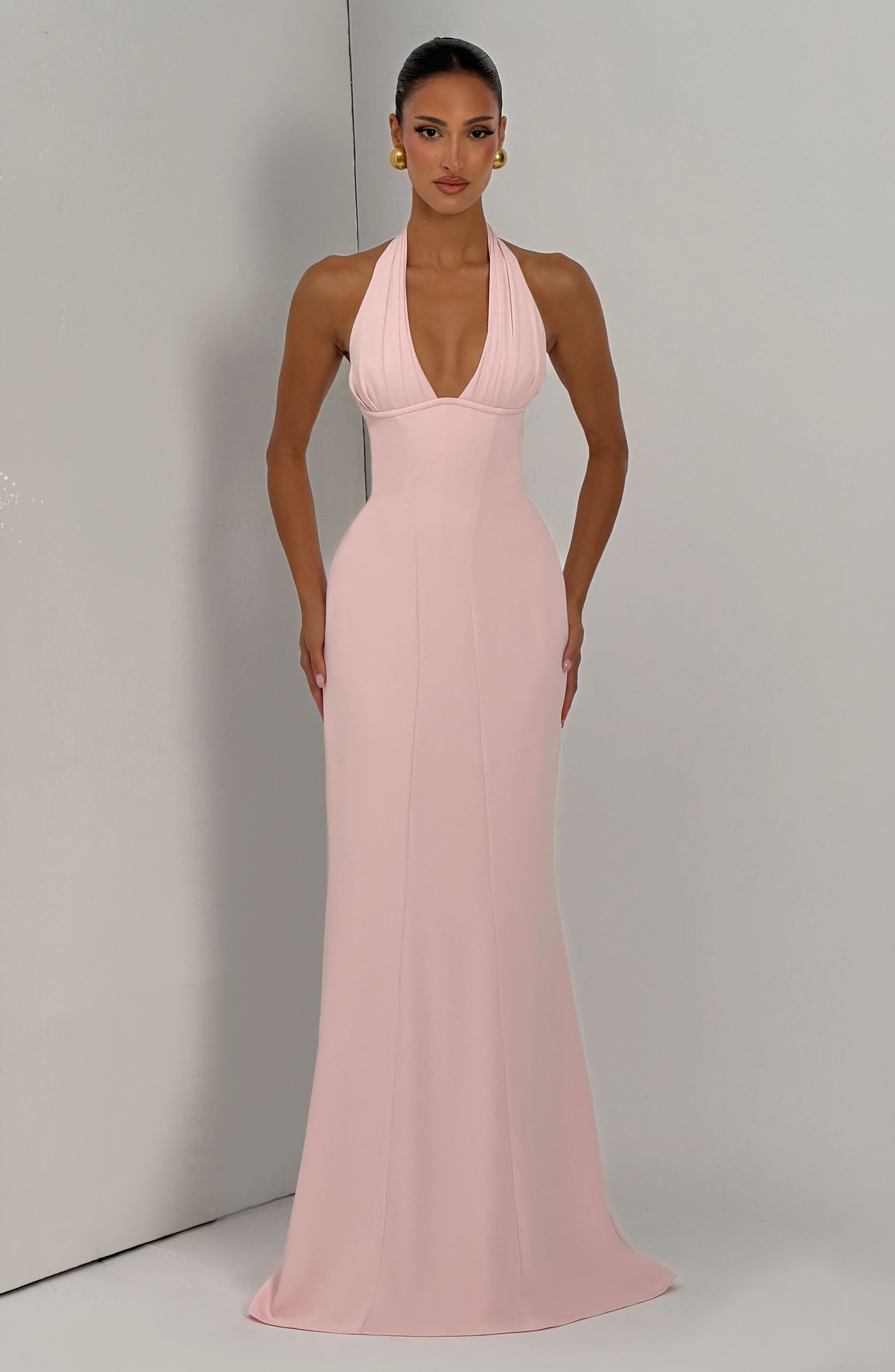 Adora Pembe Maxi Elbise