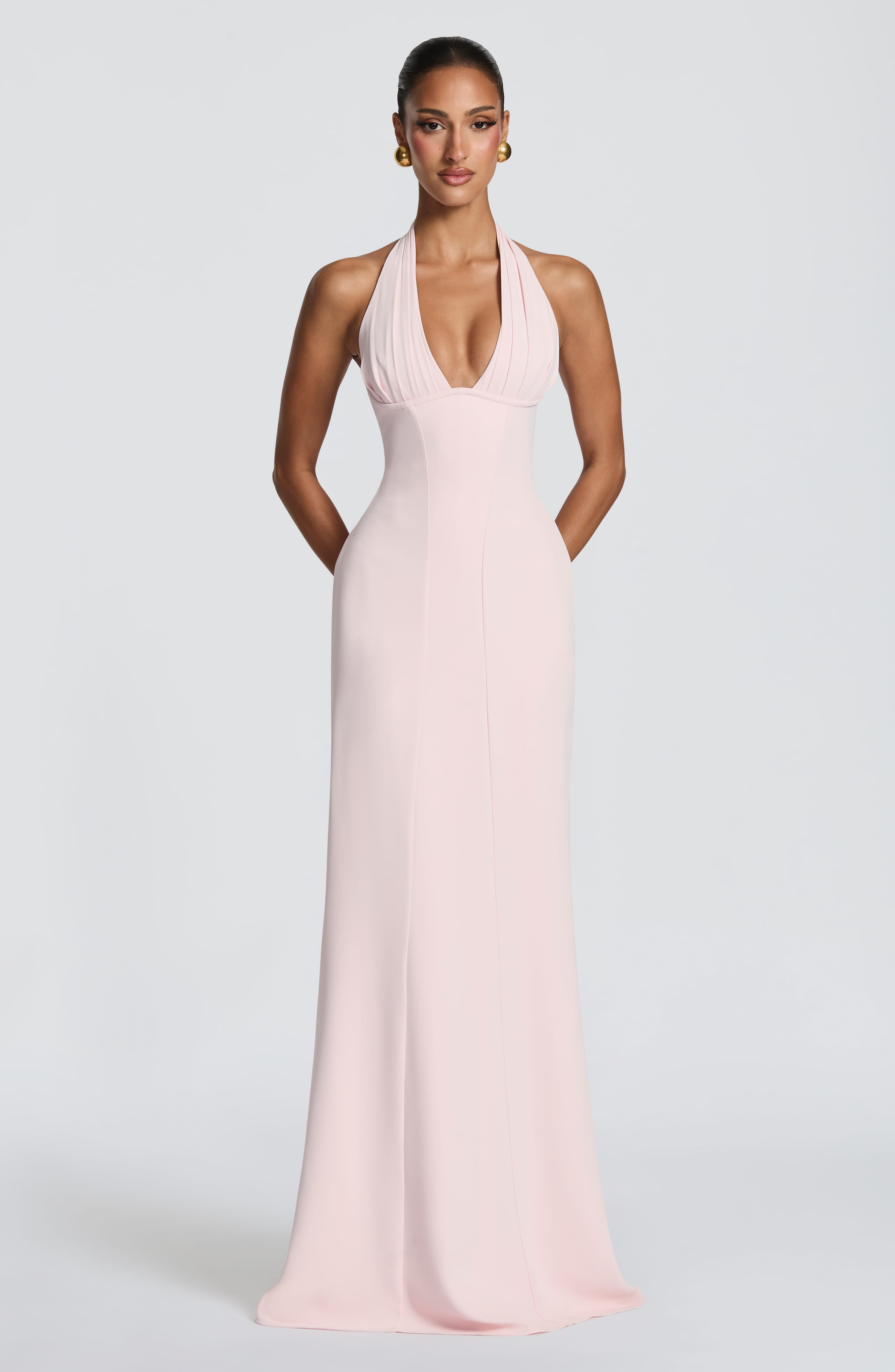 Adora Pembe Maxi Elbise