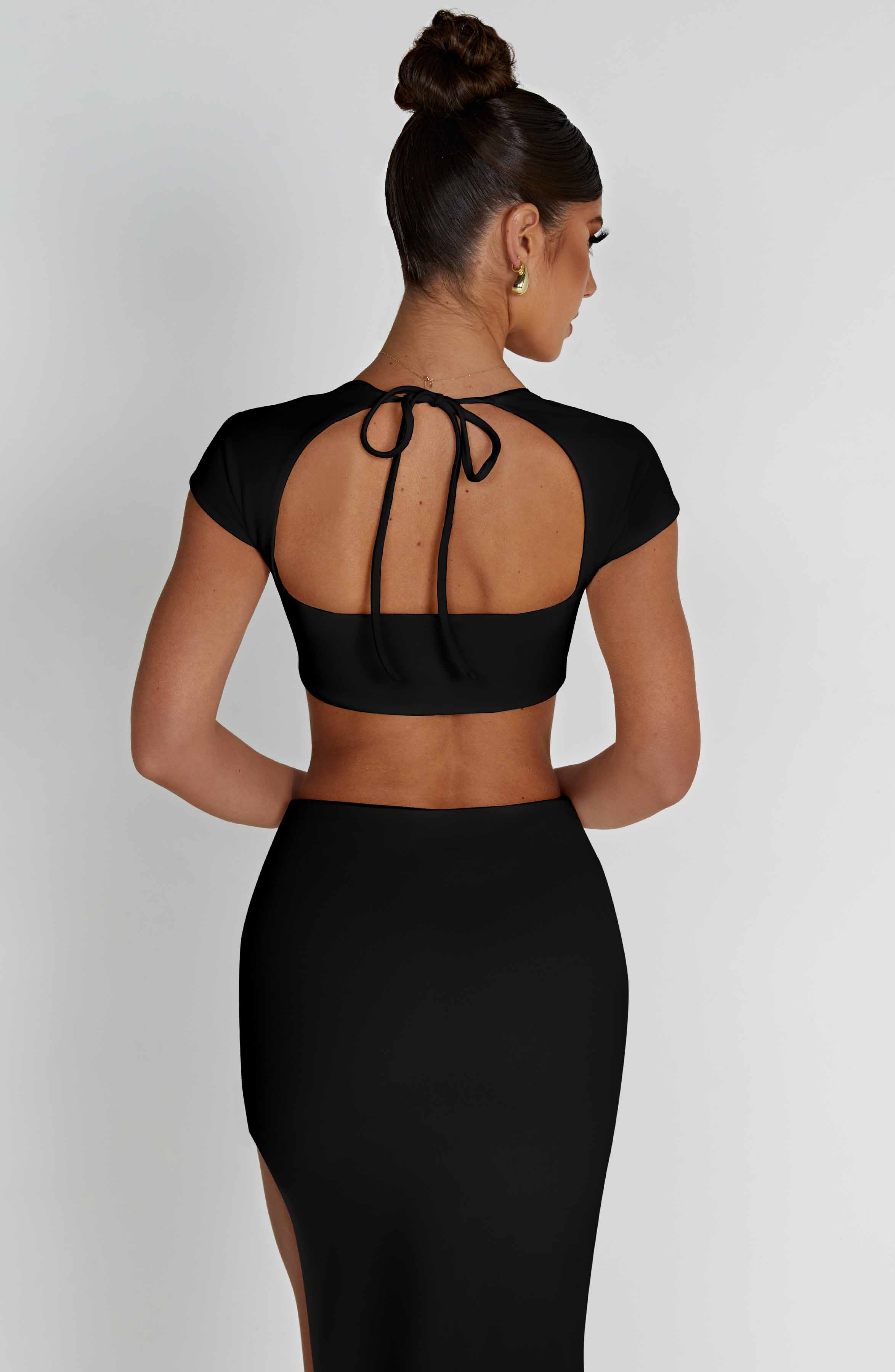 Adorn Siyah Bluzu