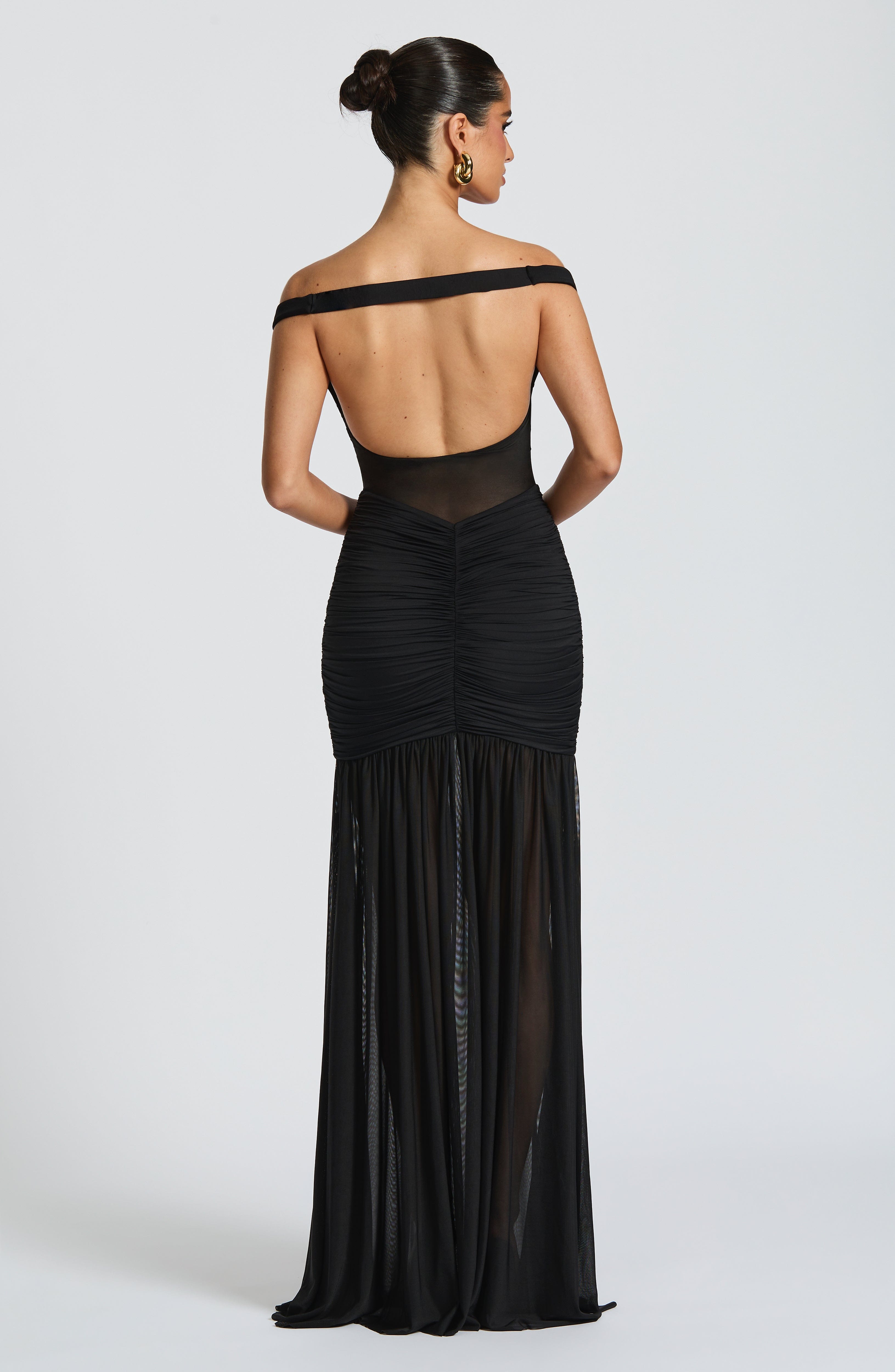 Celina Maxi Elbise - Siyah