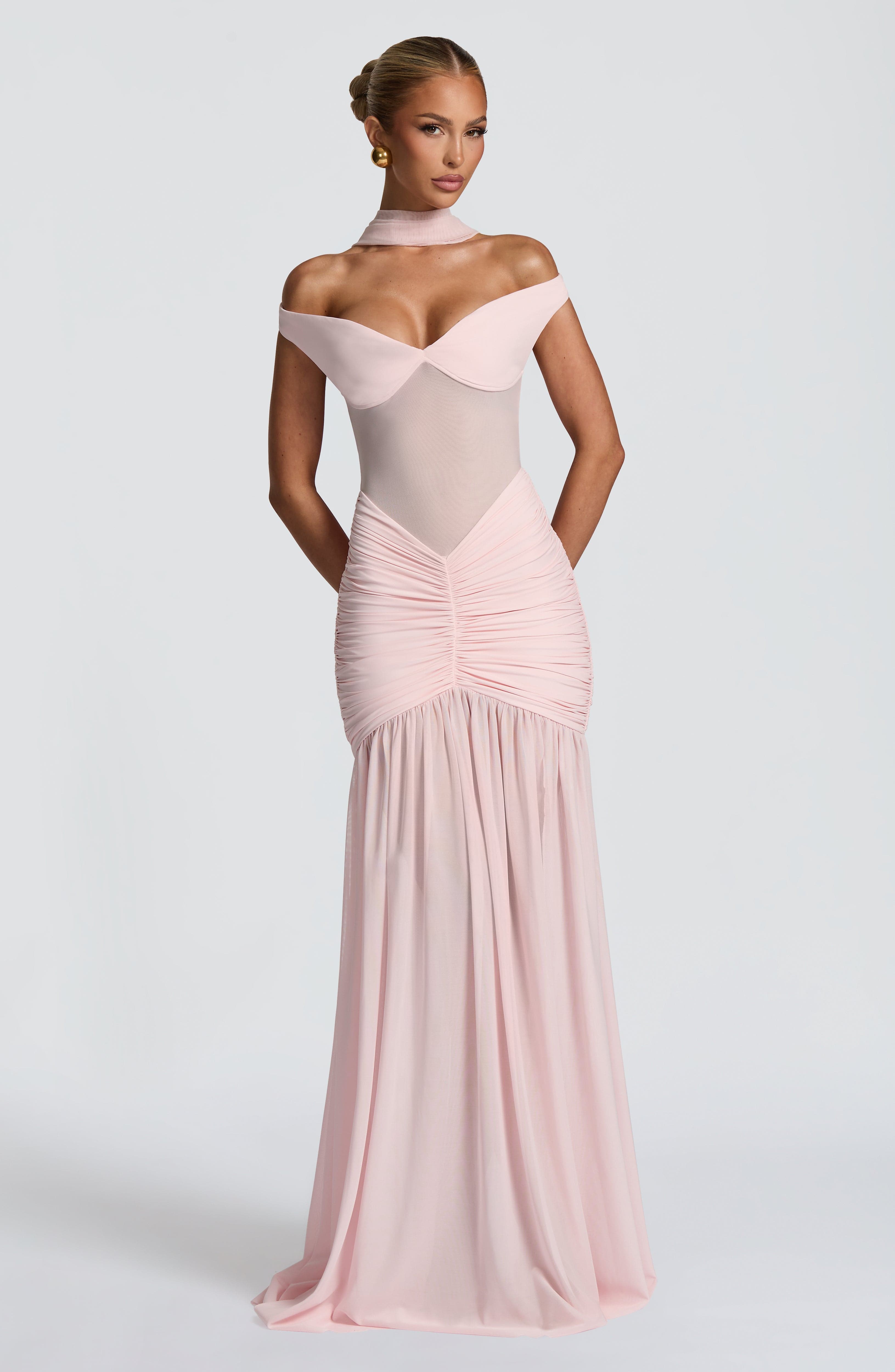 Alaia Pembe Maxi Elbise