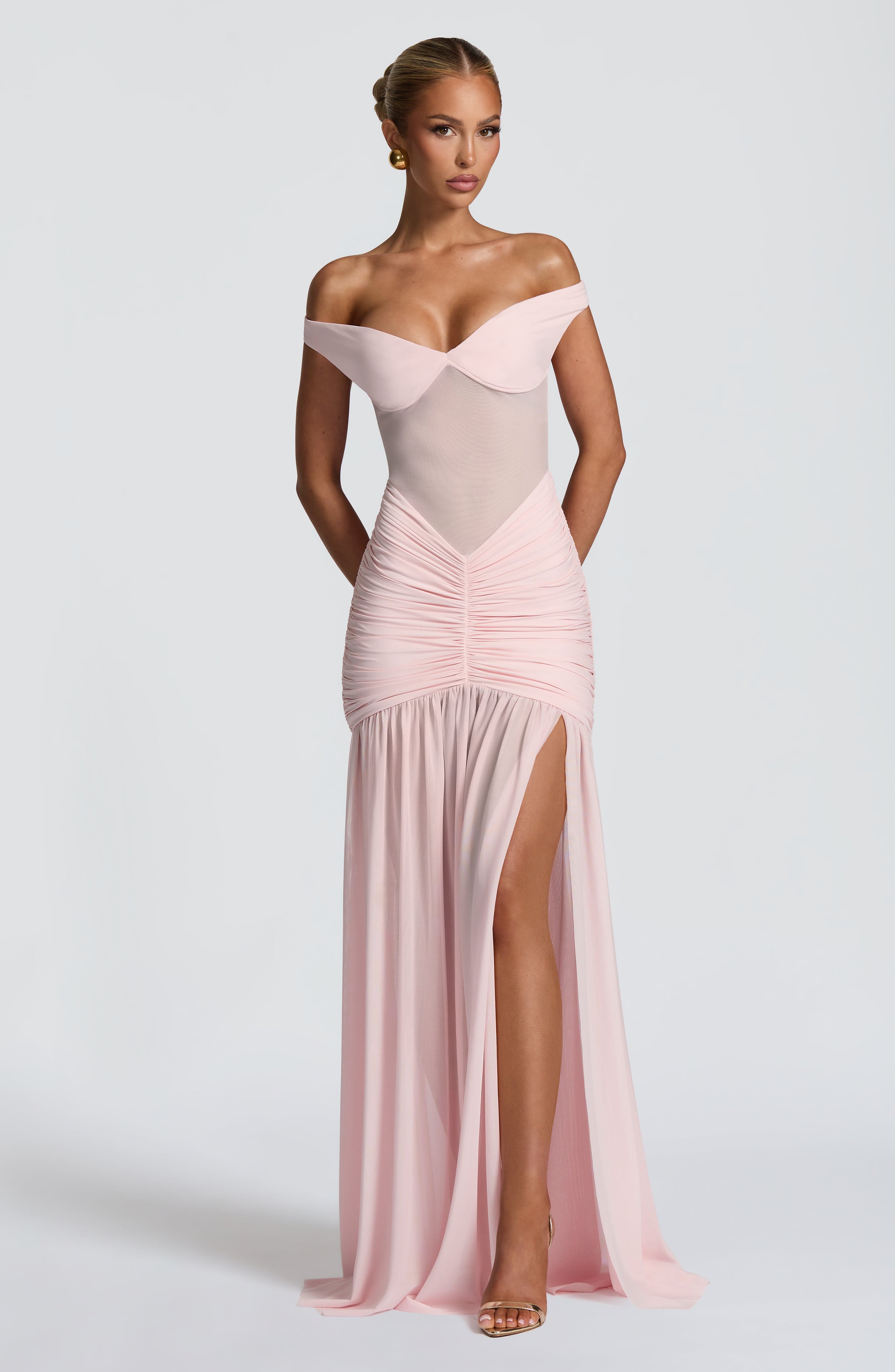 Alaia Pembe Maxi Elbise