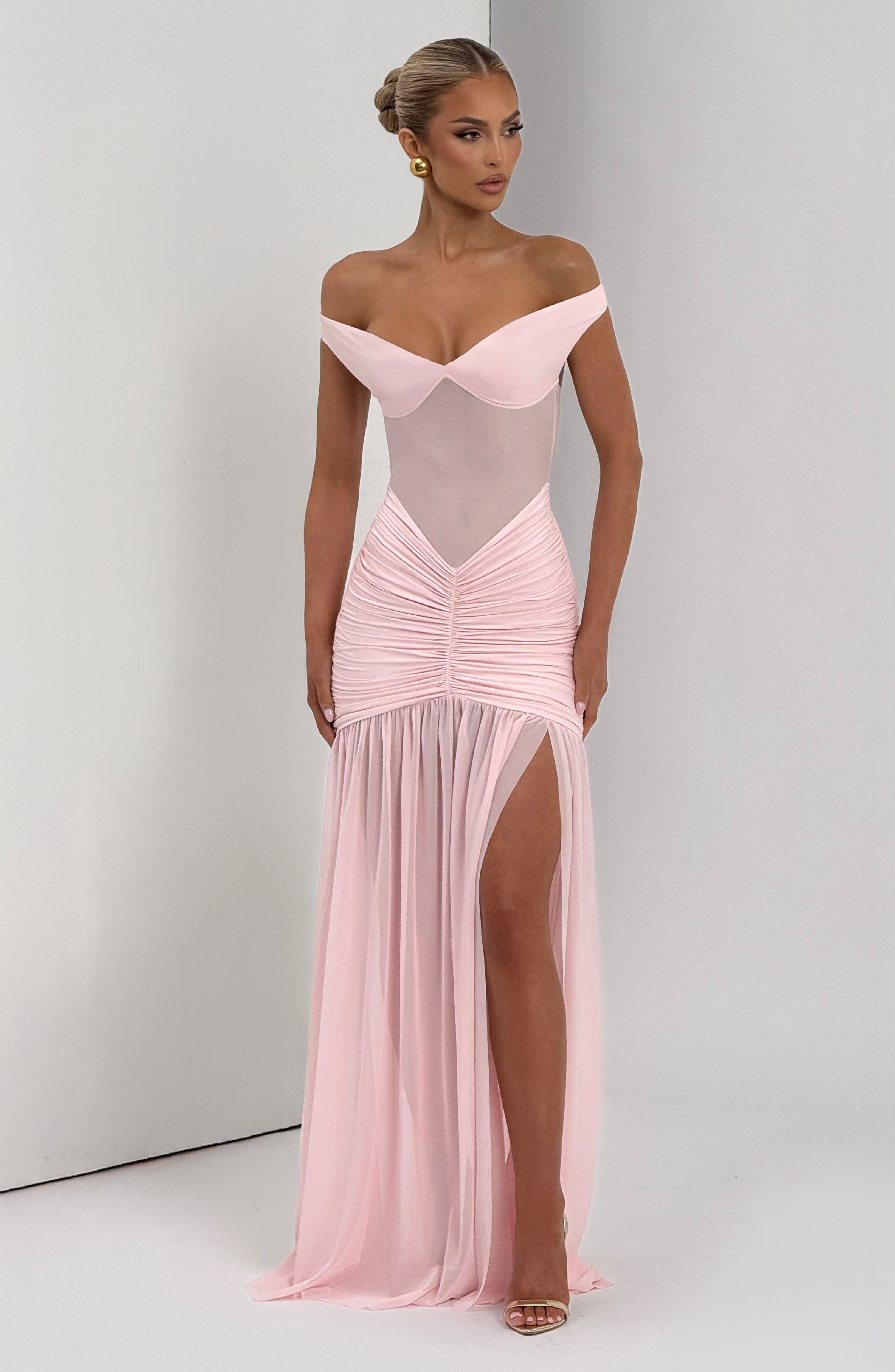 Alaia Pembe Maxi Elbise