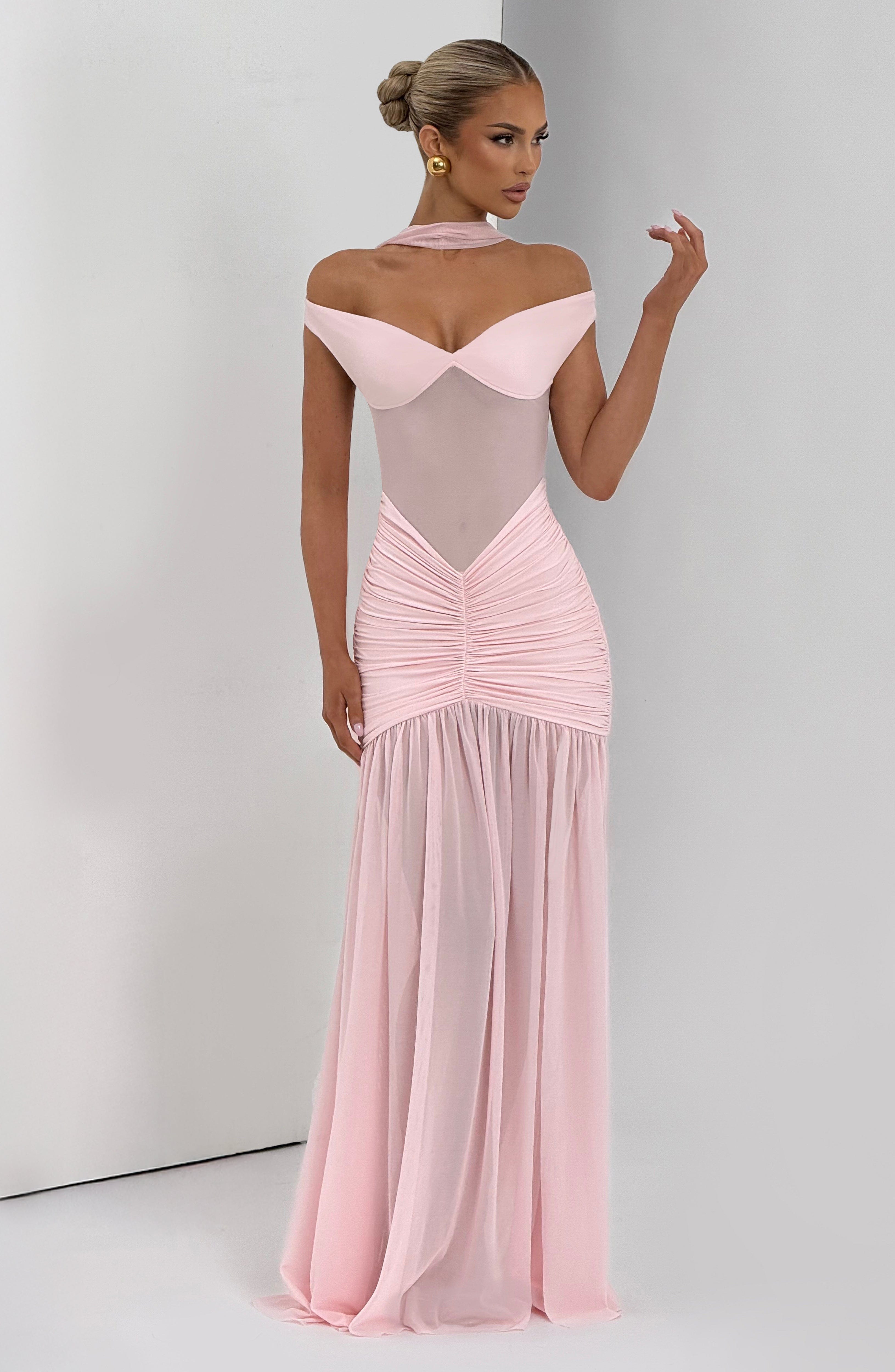 Alaia Pembe Maxi Elbise