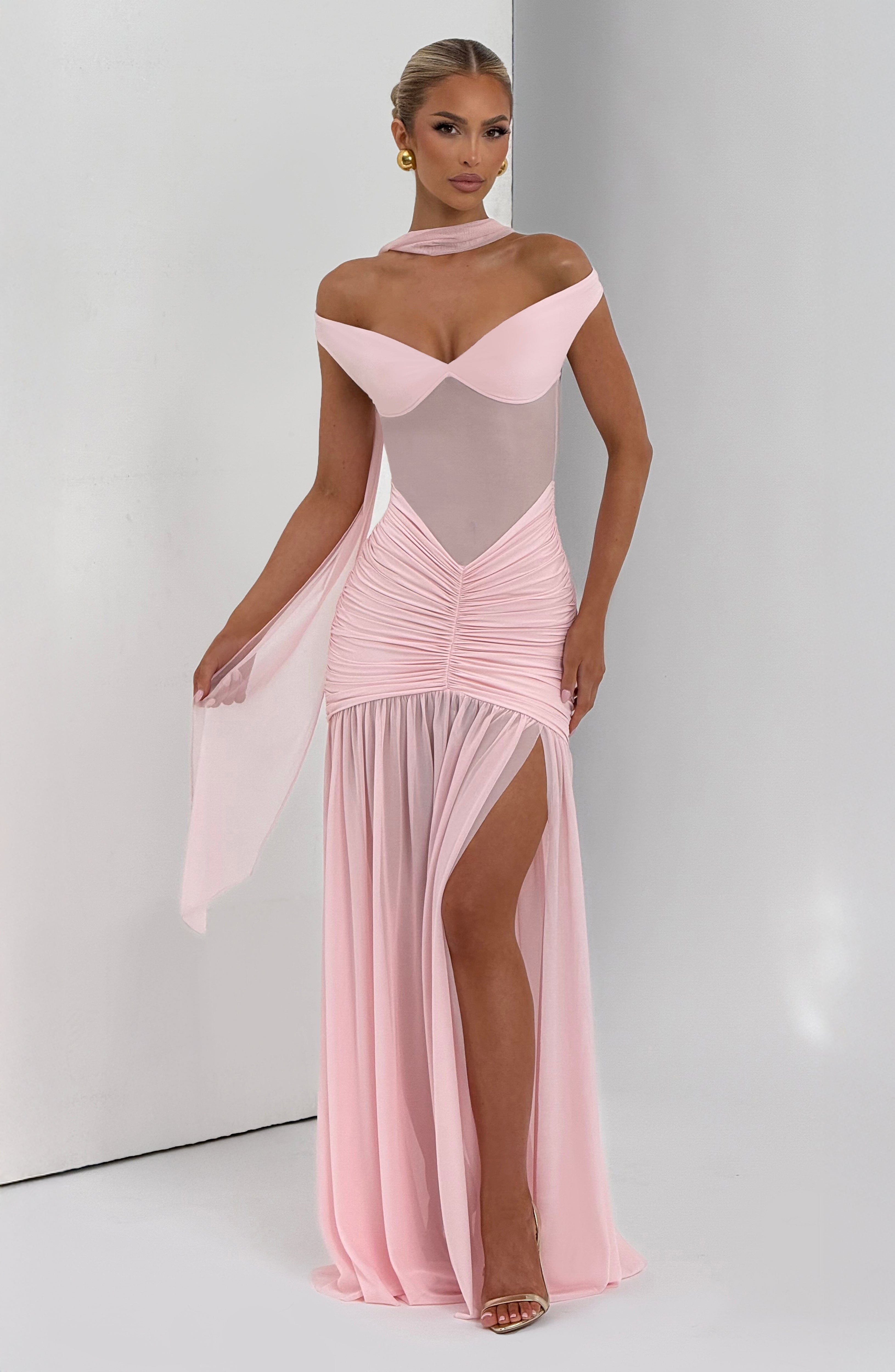 Alaia Pembe Maxi Elbise