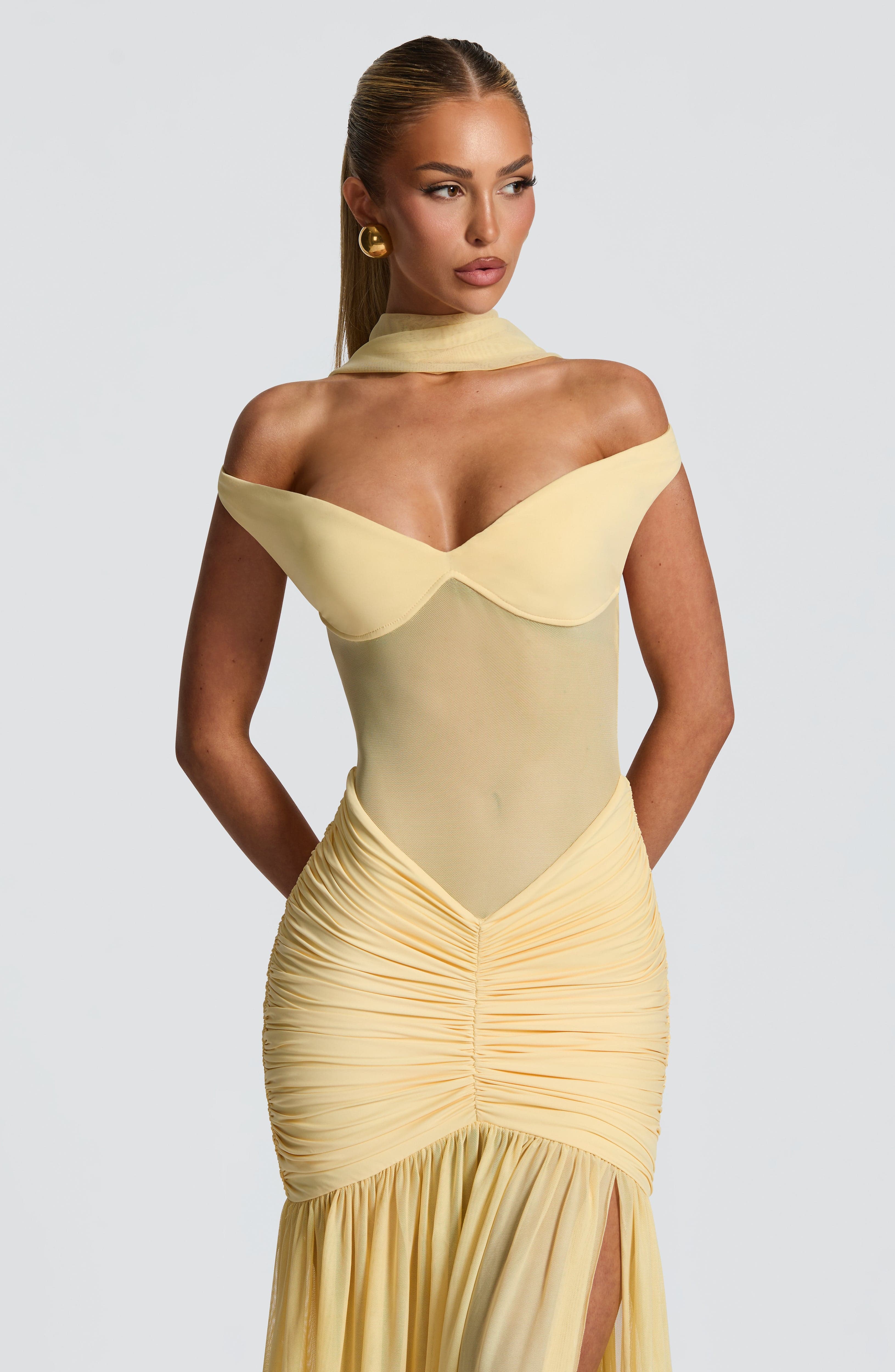 Alaia Limon Maxi Elbise