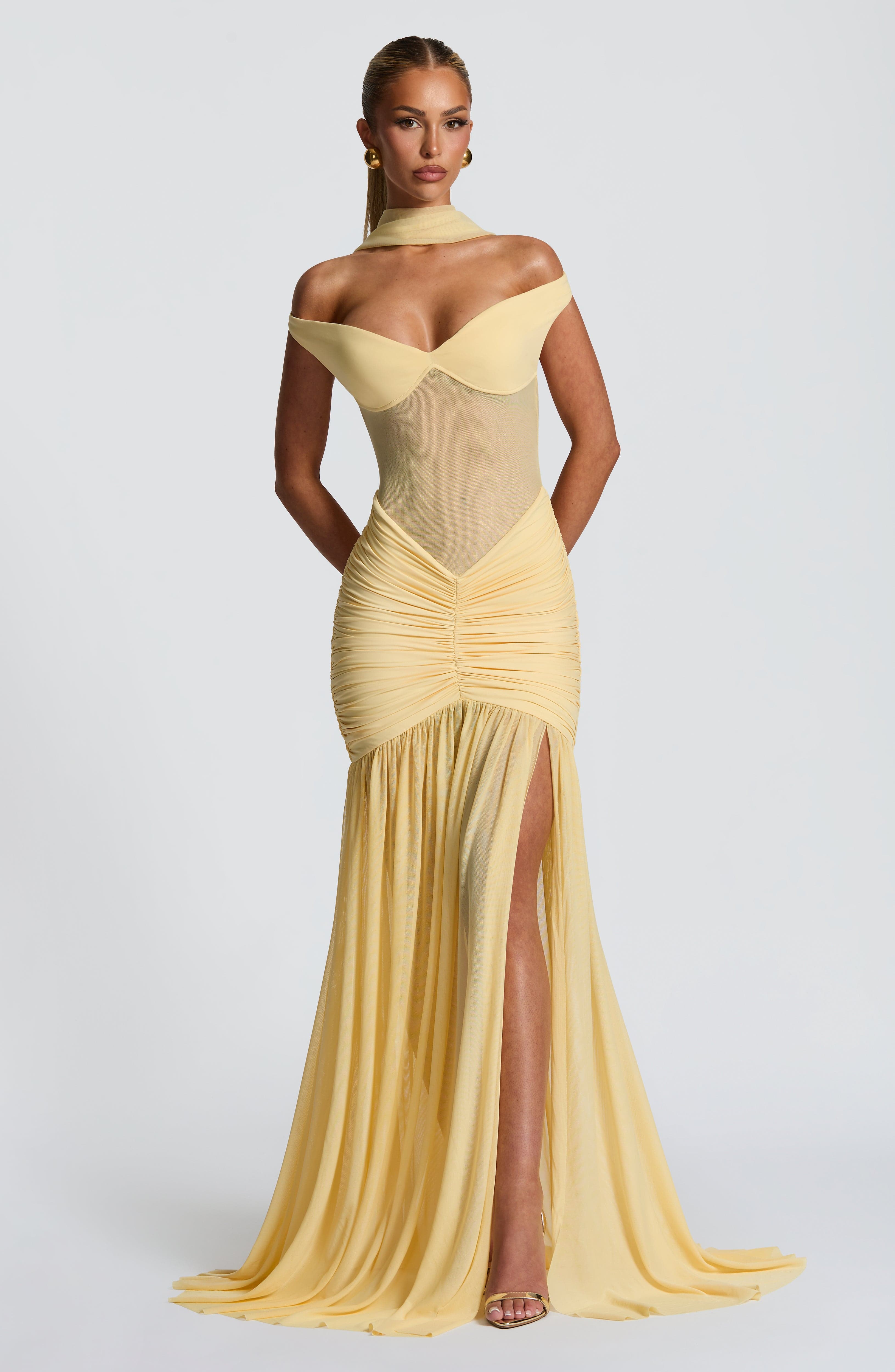 Alaia Limon Maxi Elbise