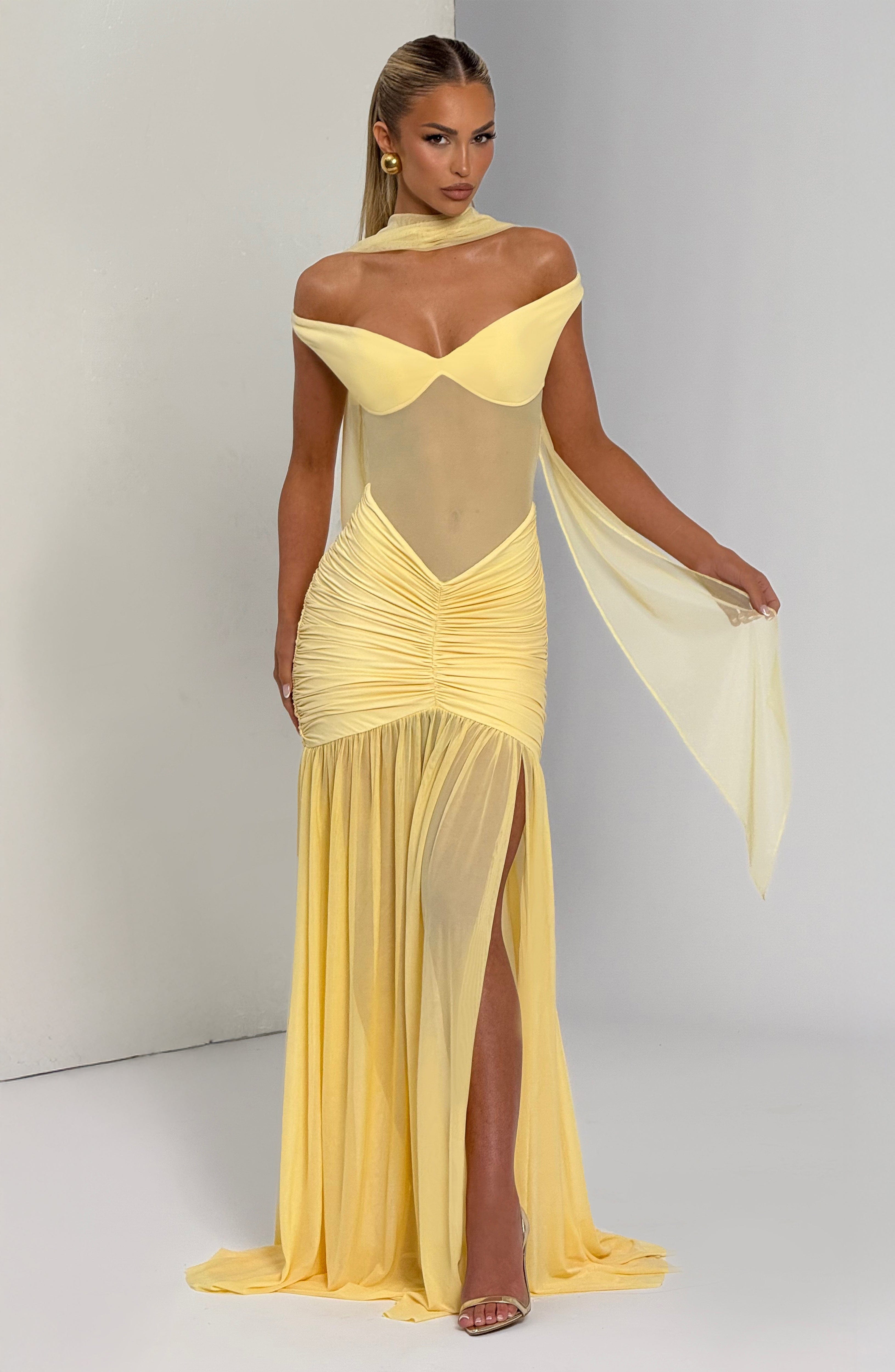 Alaia Limon Maxi Elbise