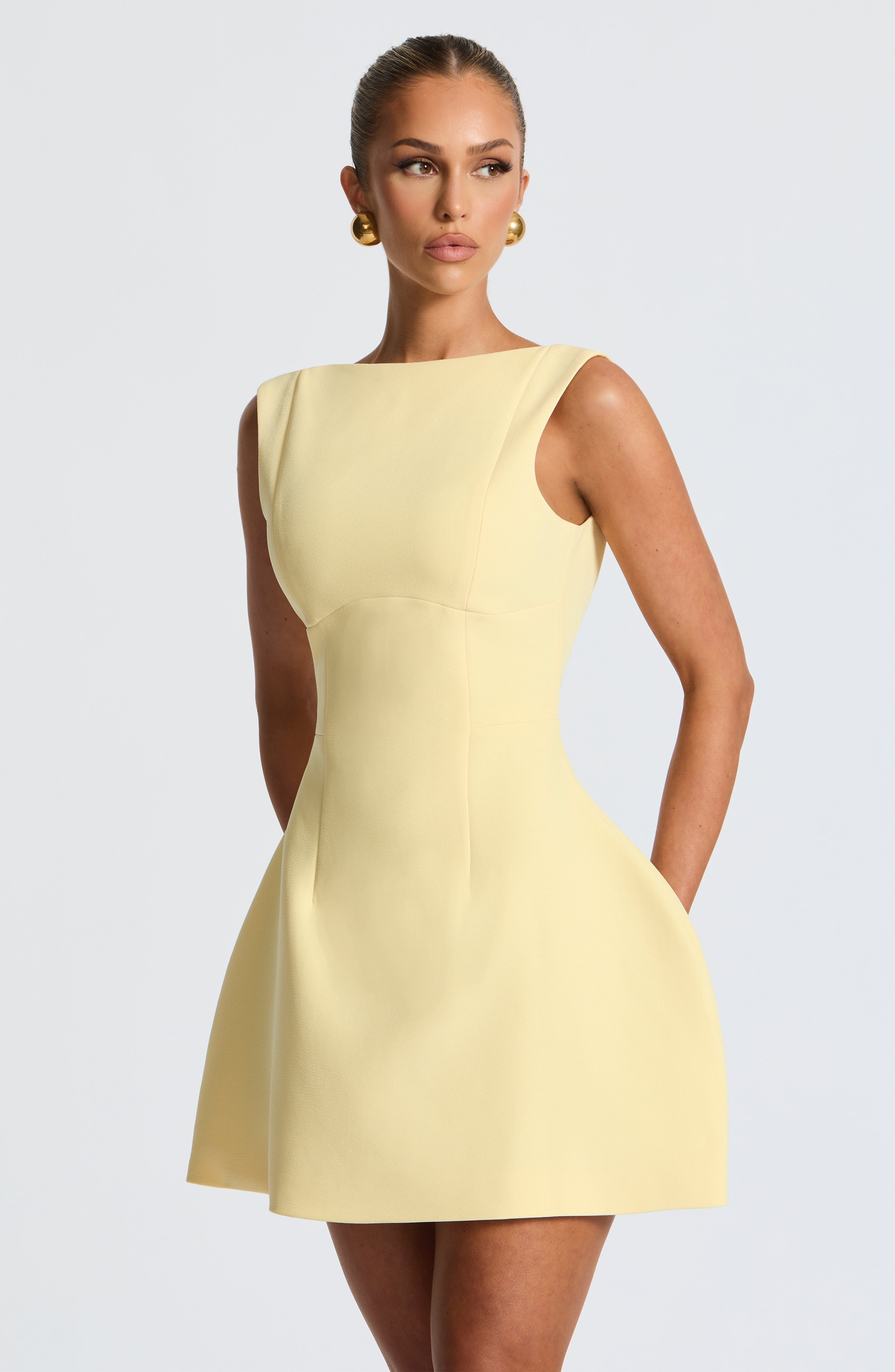 Alana Limon Mini Elbise
