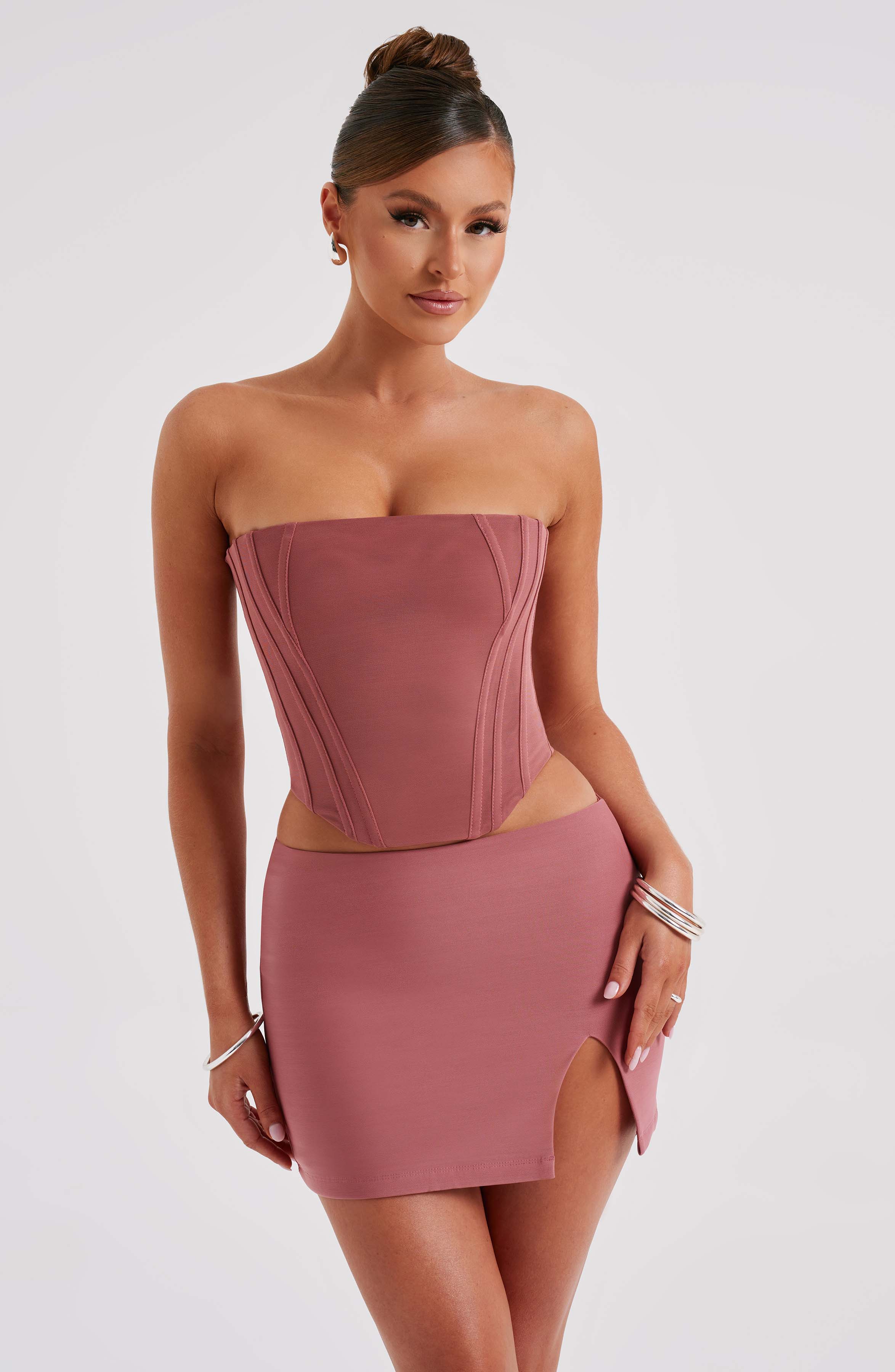 Alina Pembe Mini Etek