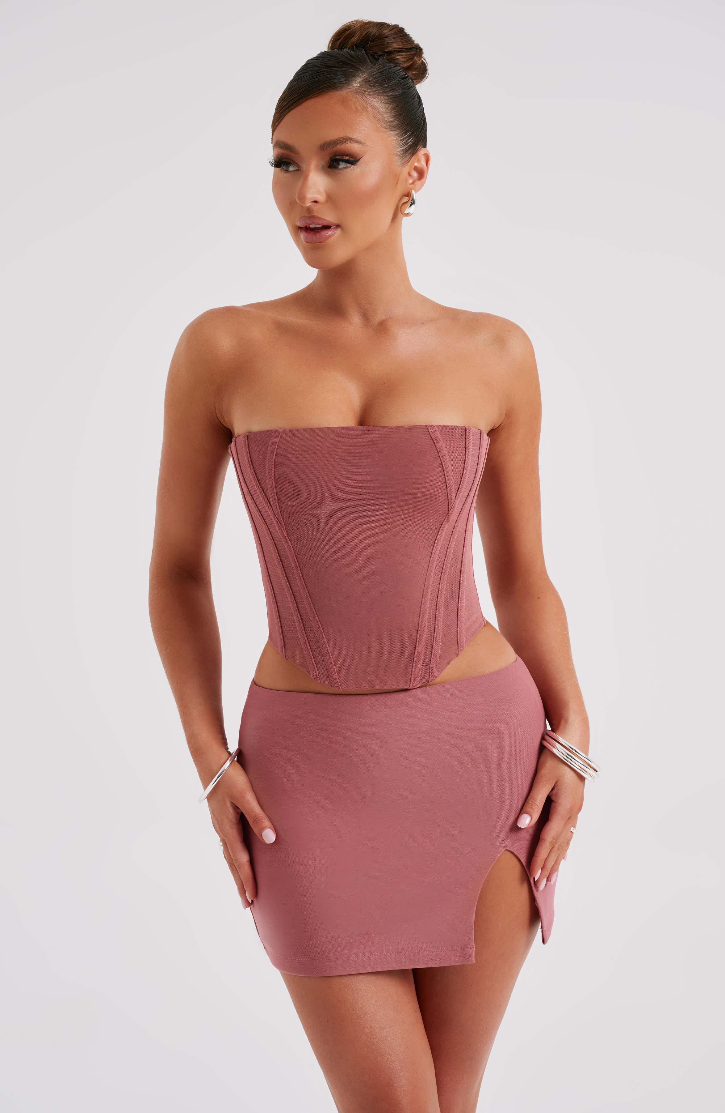 Alina Pembe Mini Etek
