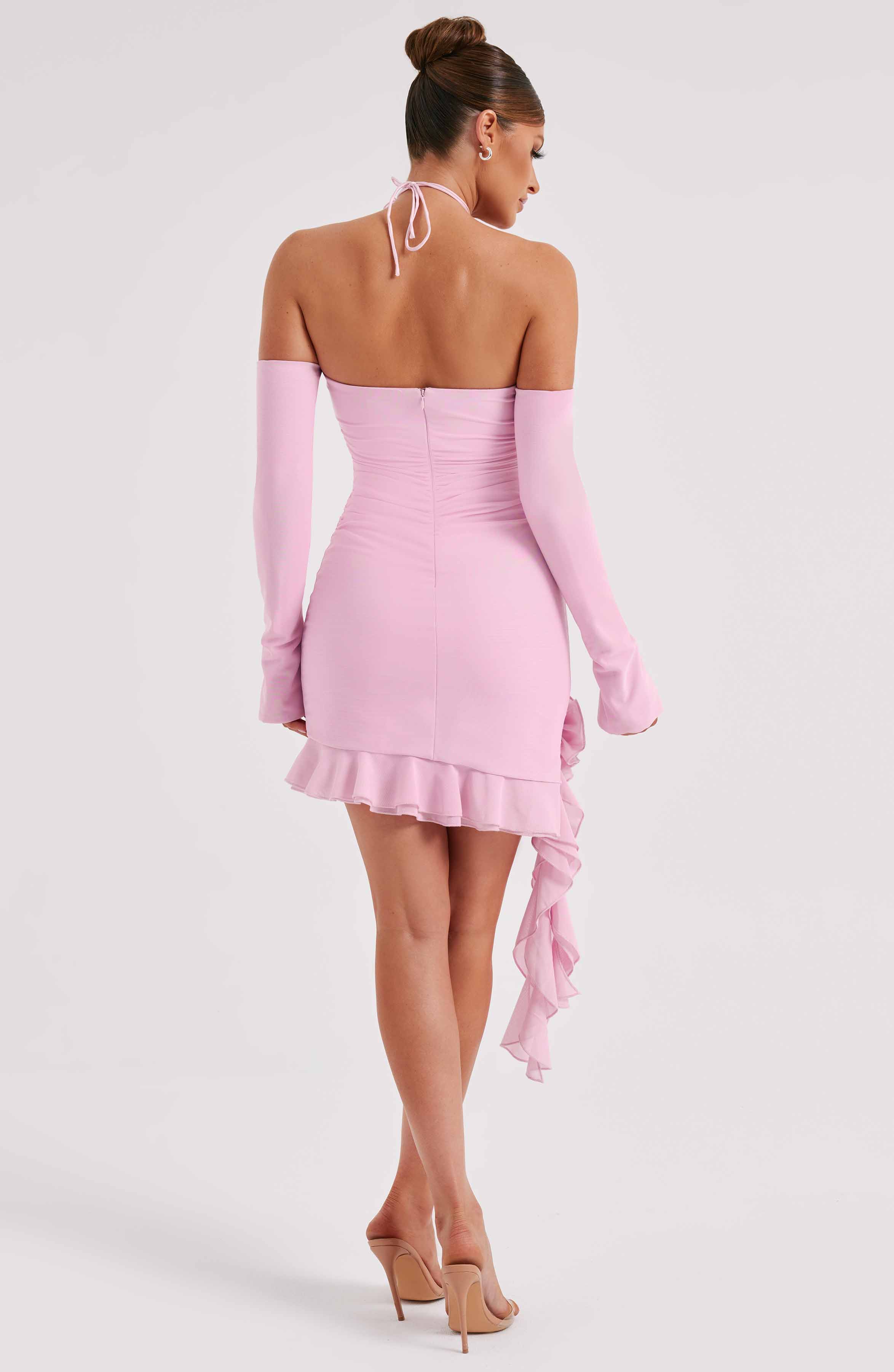 Alix Mini Pembe Elbise