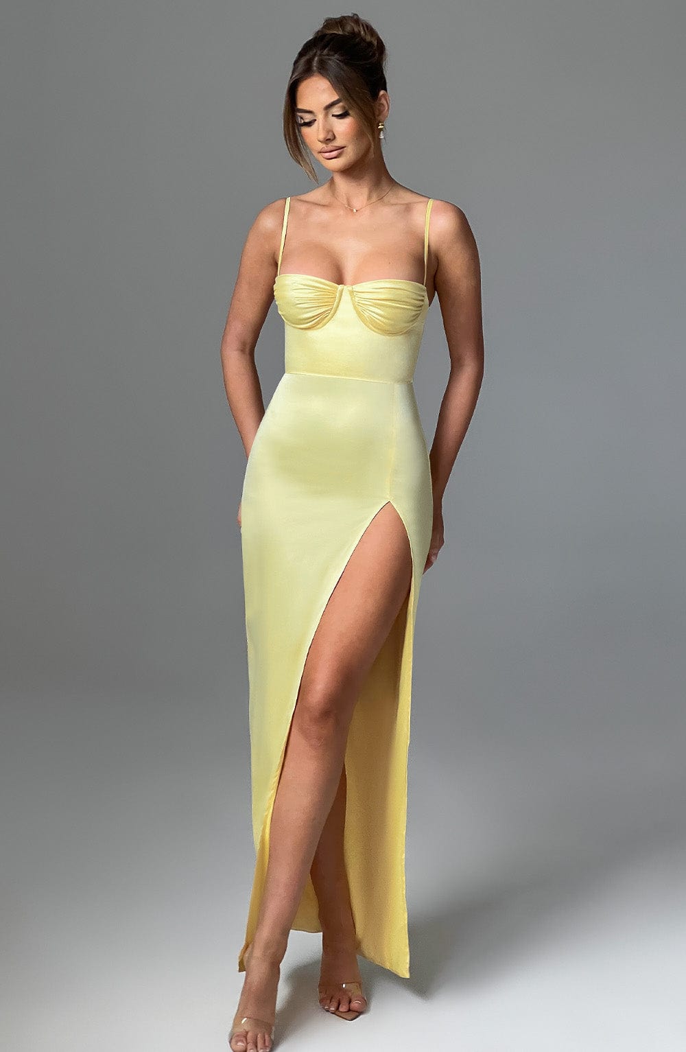 Alora Limon Maxi Elbise