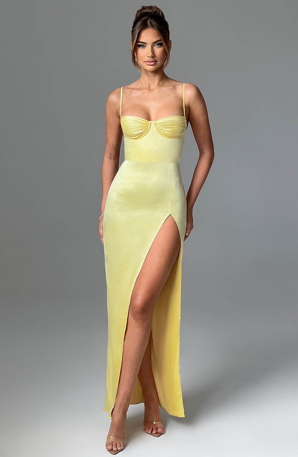 Alora Limon Maxi Elbise