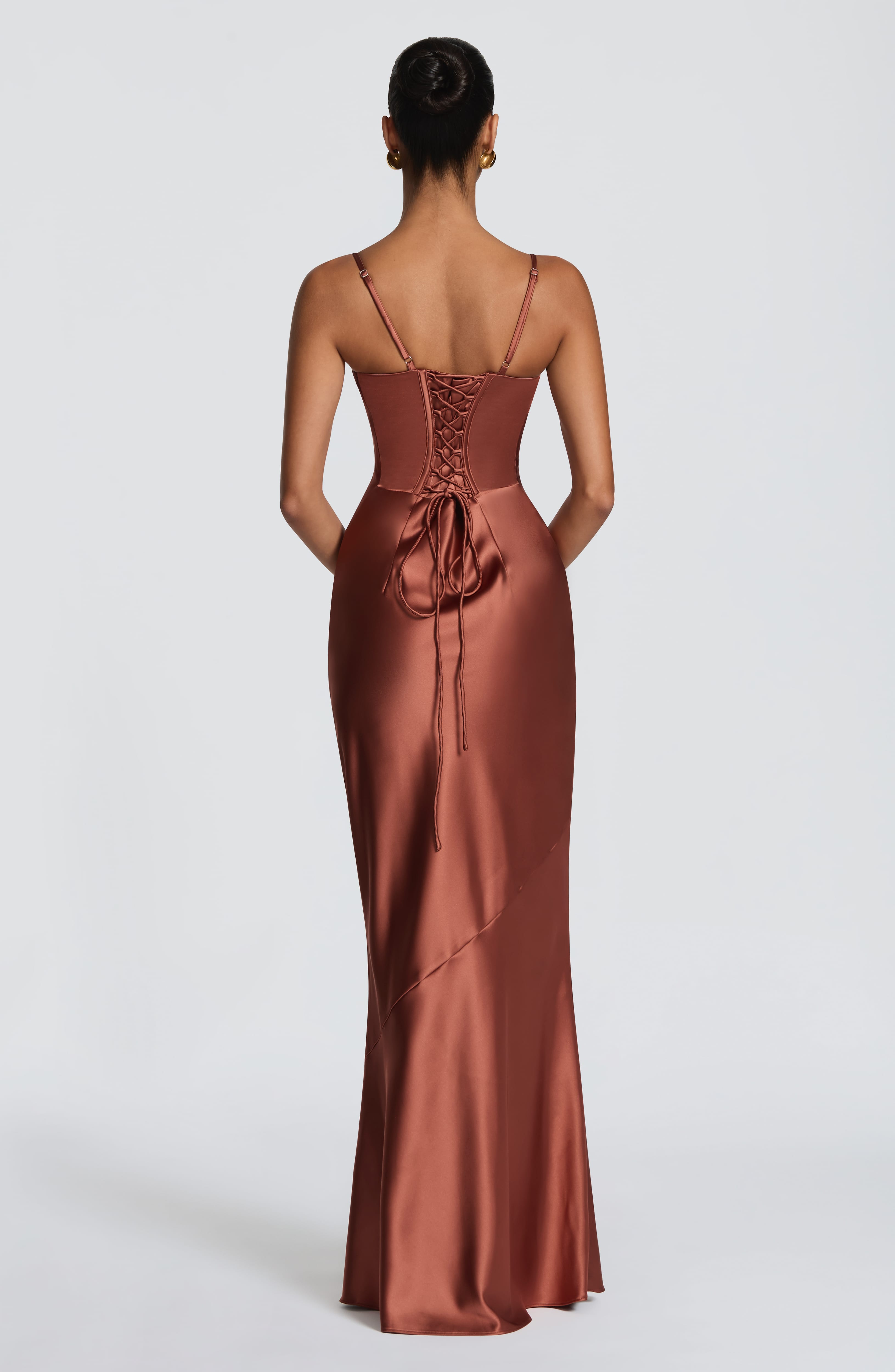 Amorette Kızıl Maxi Elbise