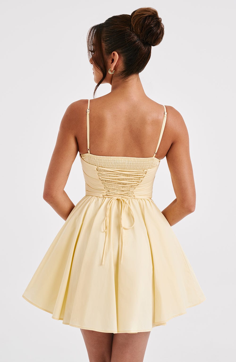 Analeigh Limon Mini Elbise