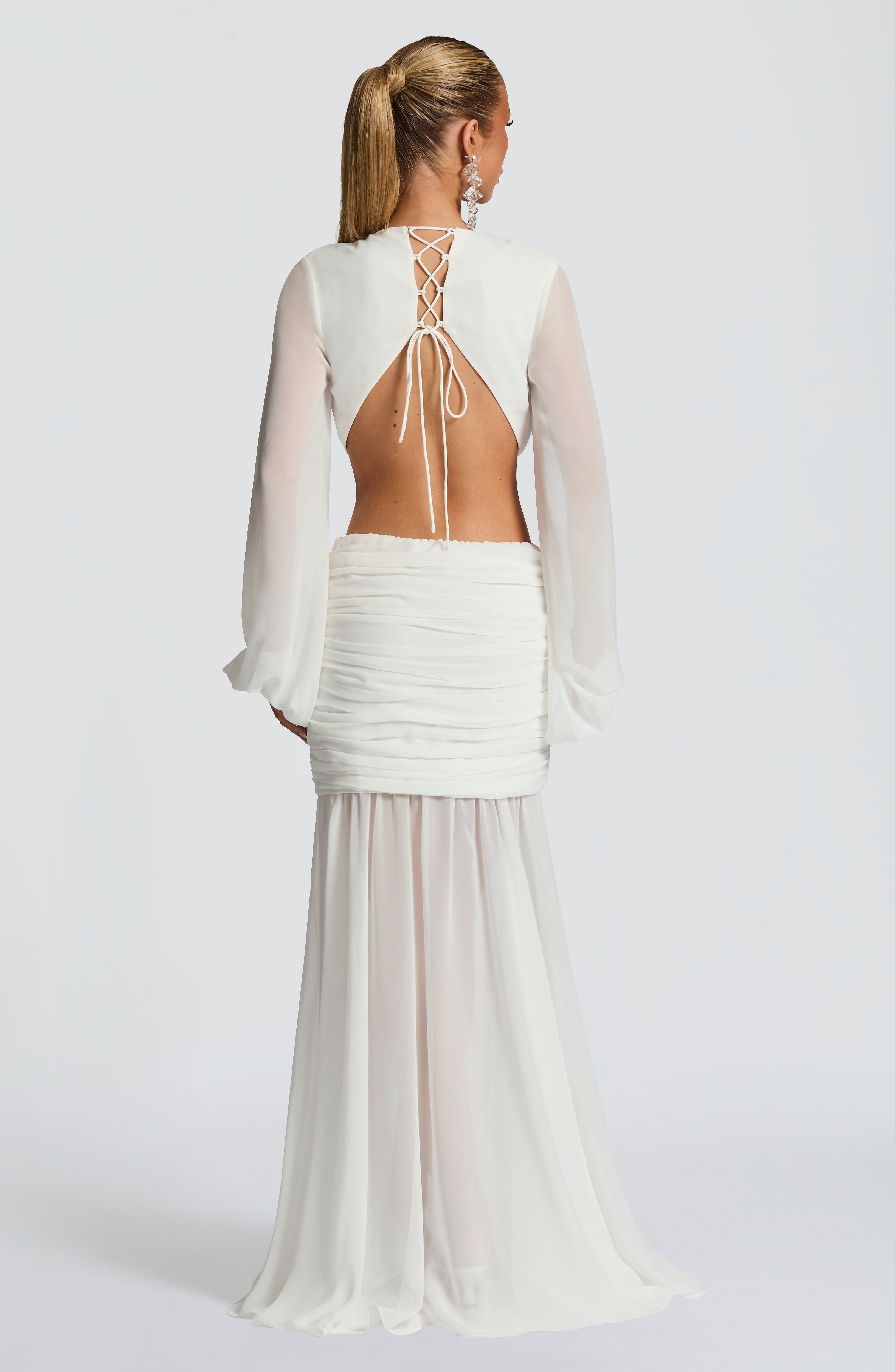Andrina Maxi Ekru Elbise