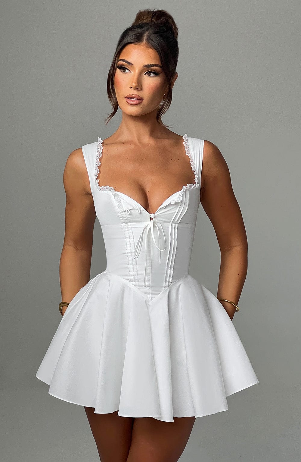 Antonella Mini Krem Elbise