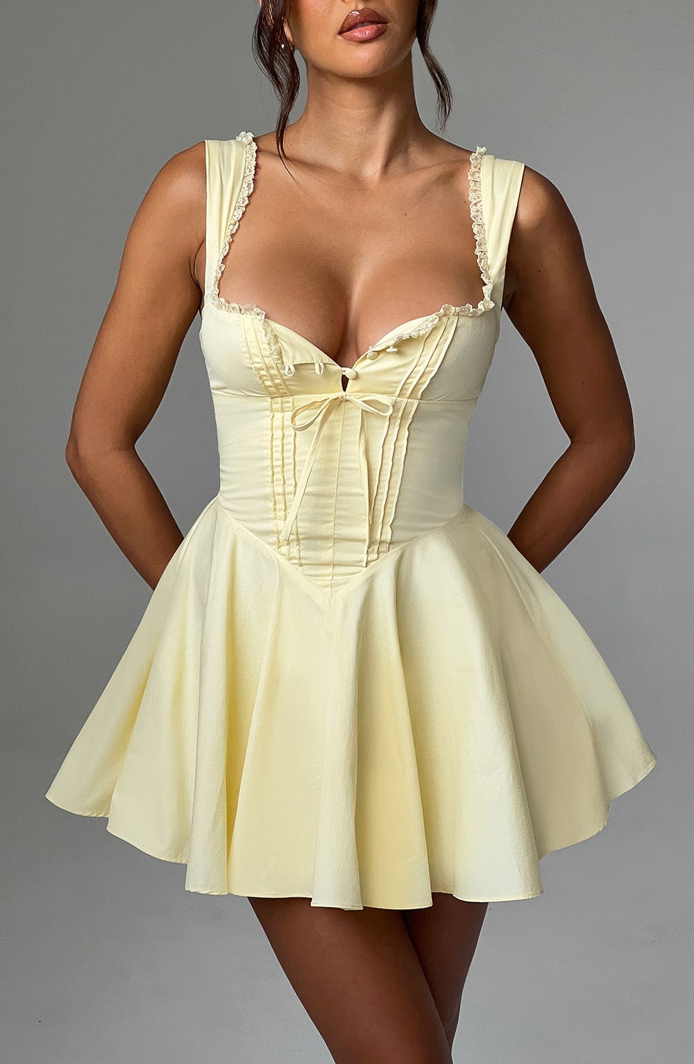 Antonella Limon Mini Elbise