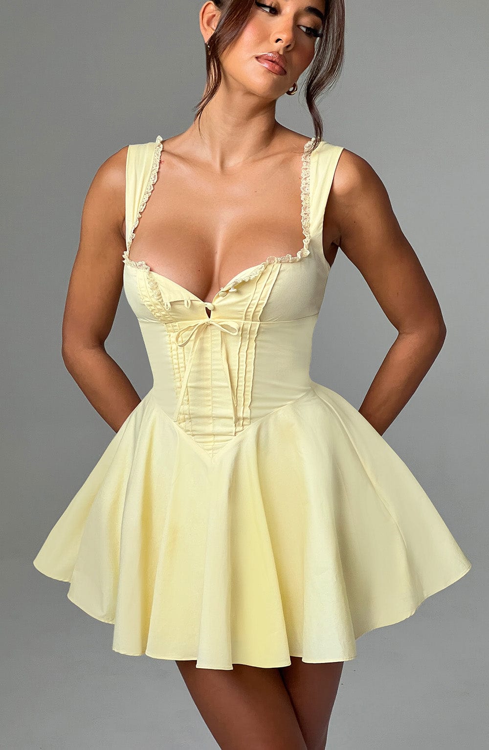 Antonella Limon Mini Elbise