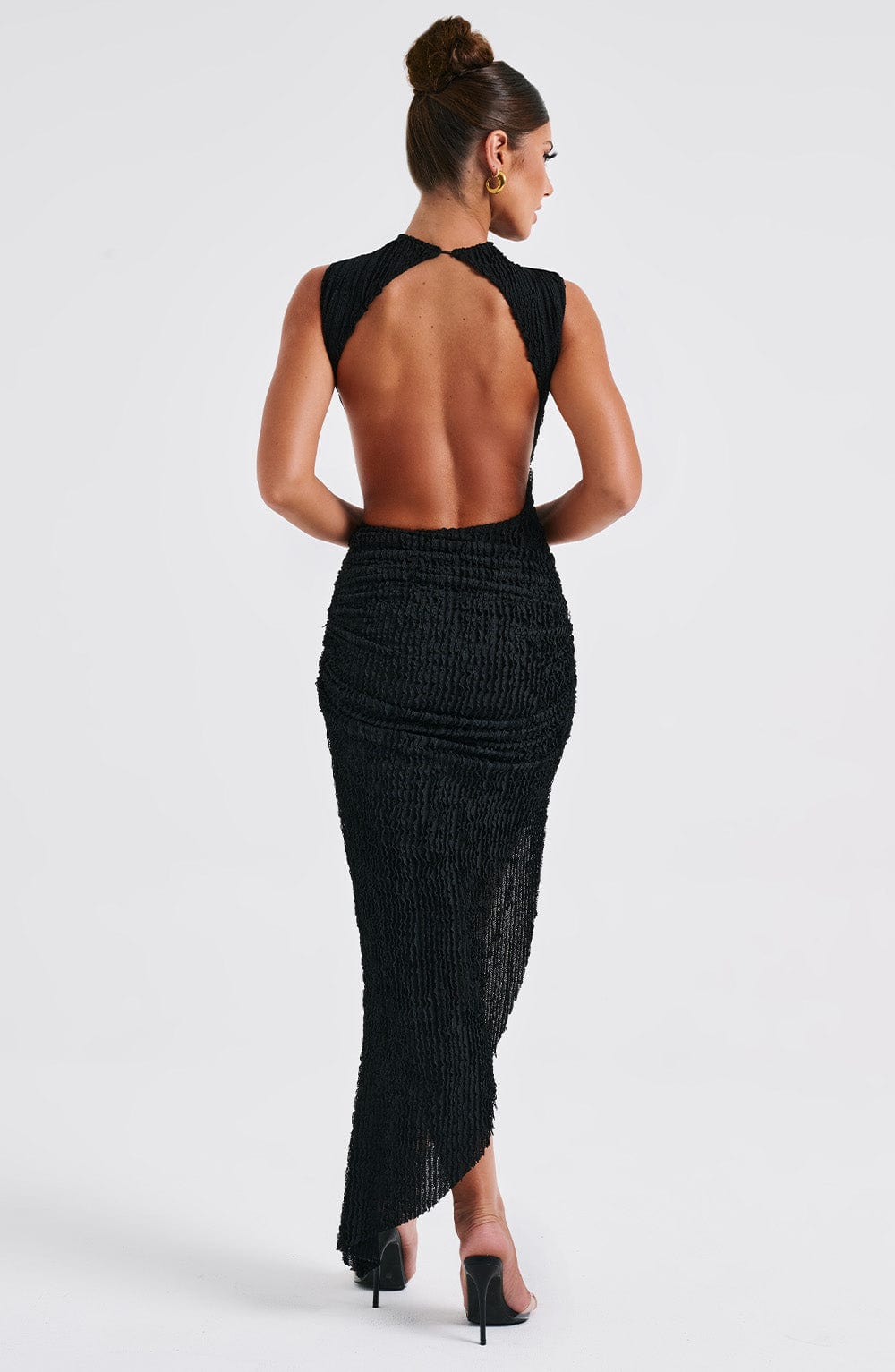 Aphrodite Midi Siyah Elbise