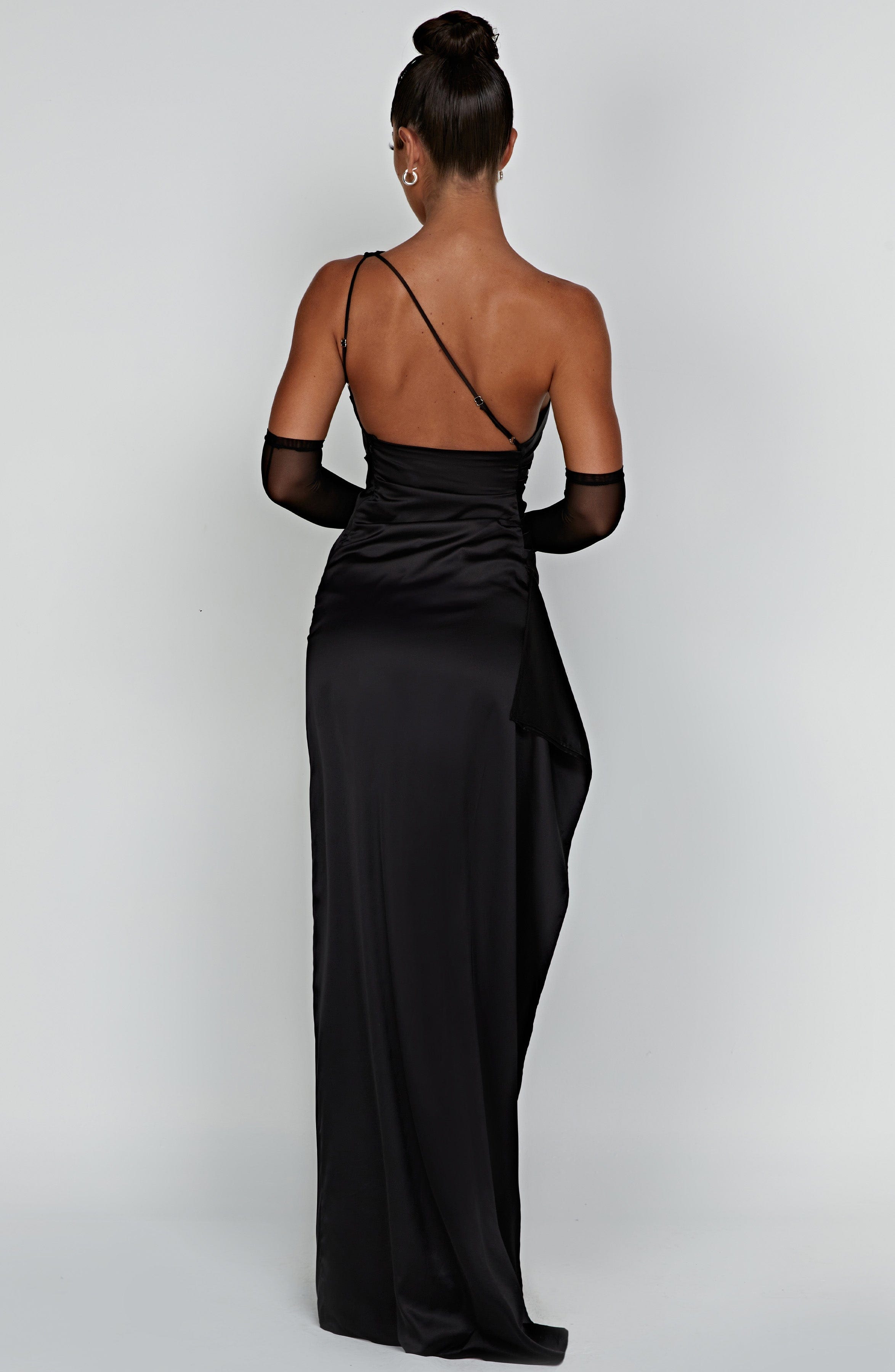 Ariel Siyah Maxi Elbise