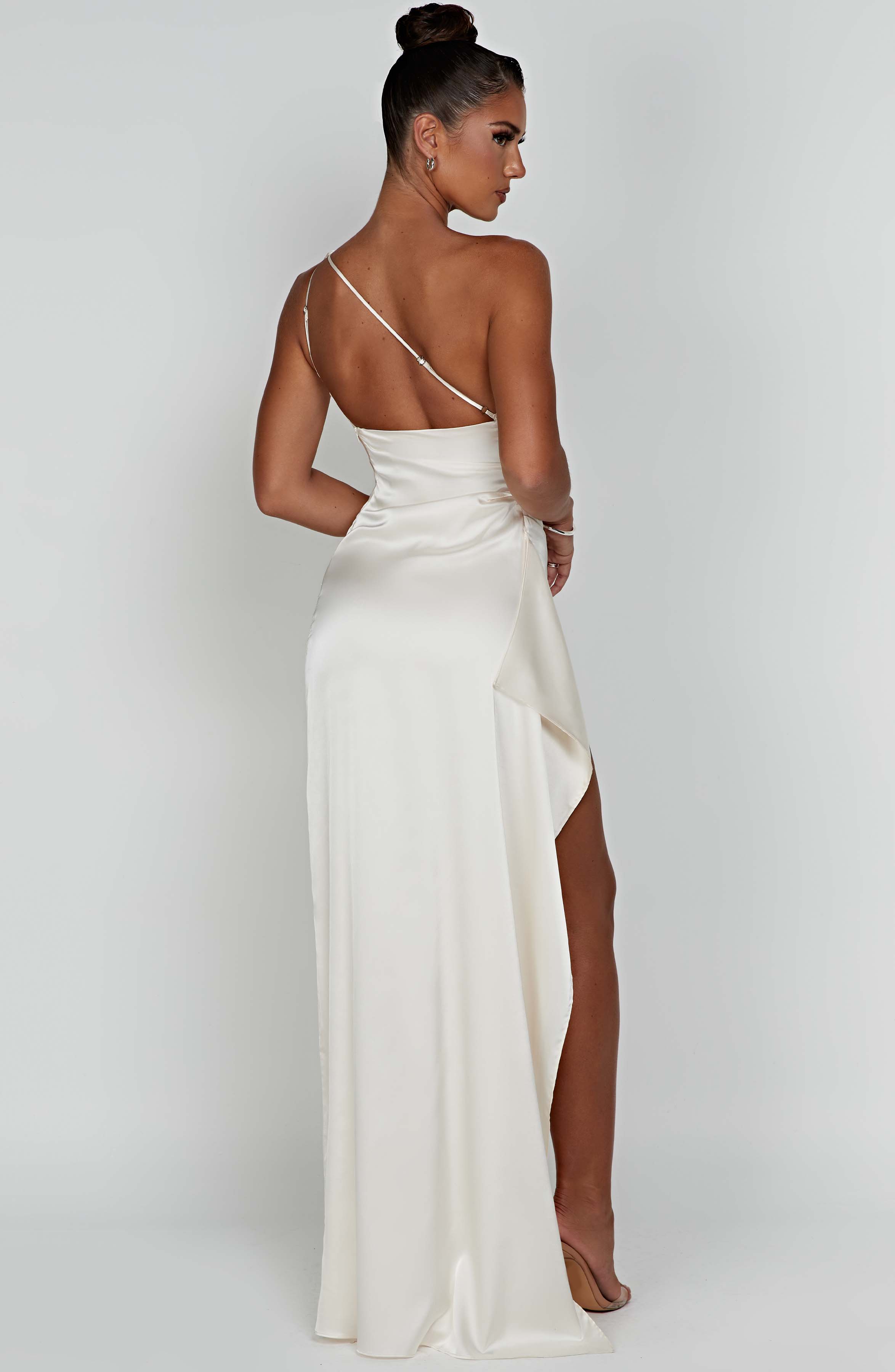 Ariel Maxi Krem Elbise
