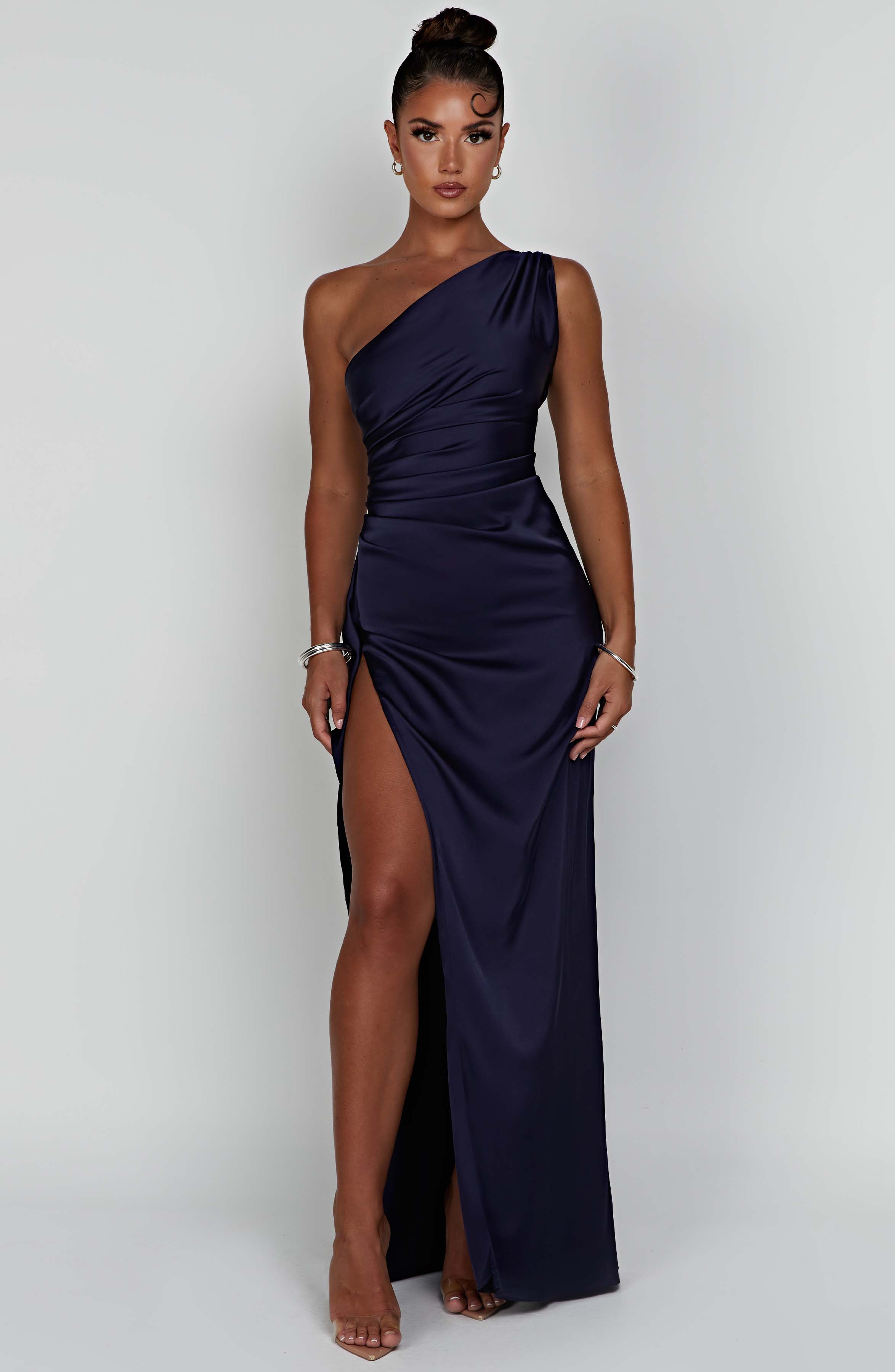 Lacivert Ariel Maxi Elbise