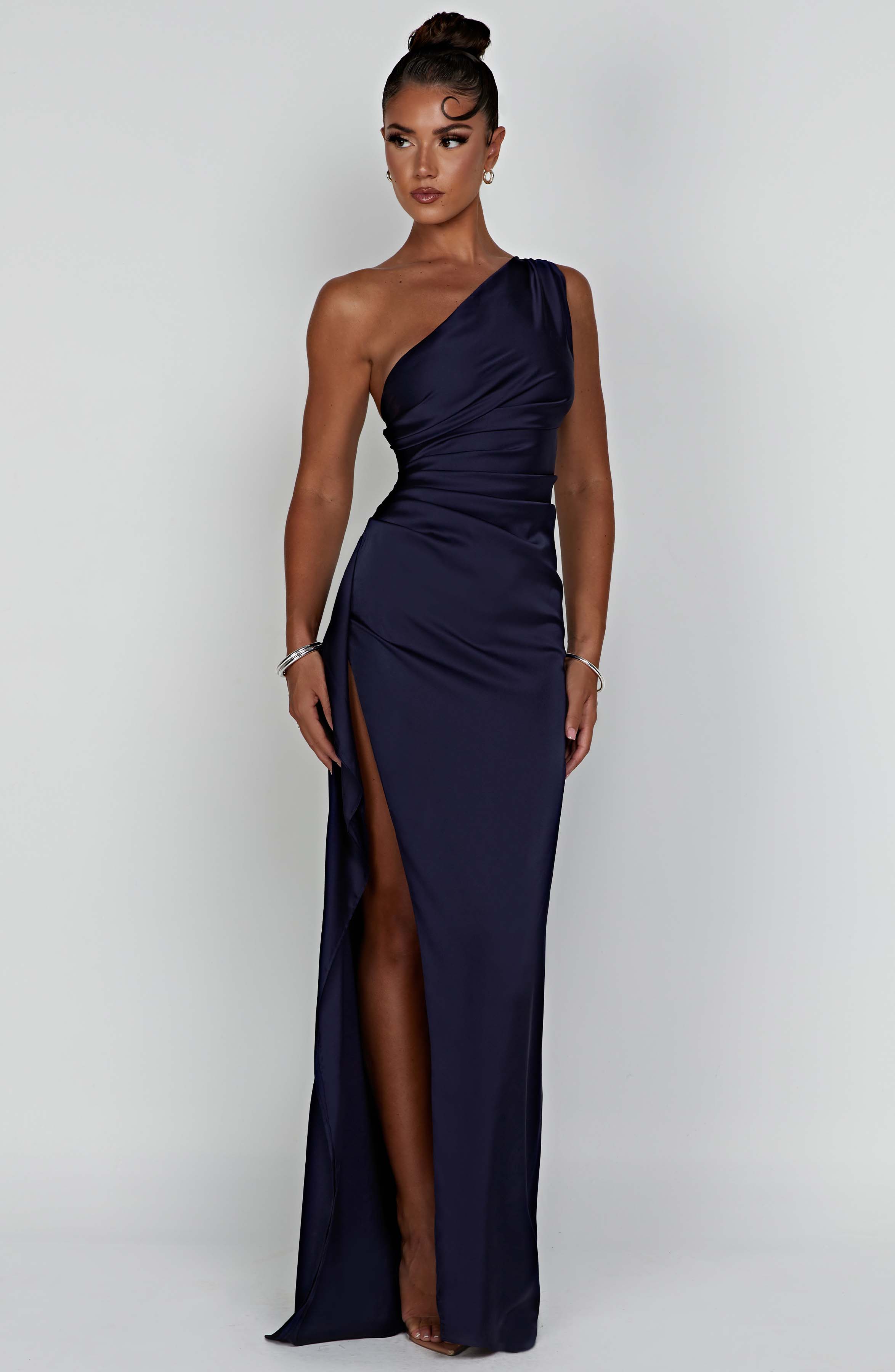 Lacivert Ariel Maxi Elbise