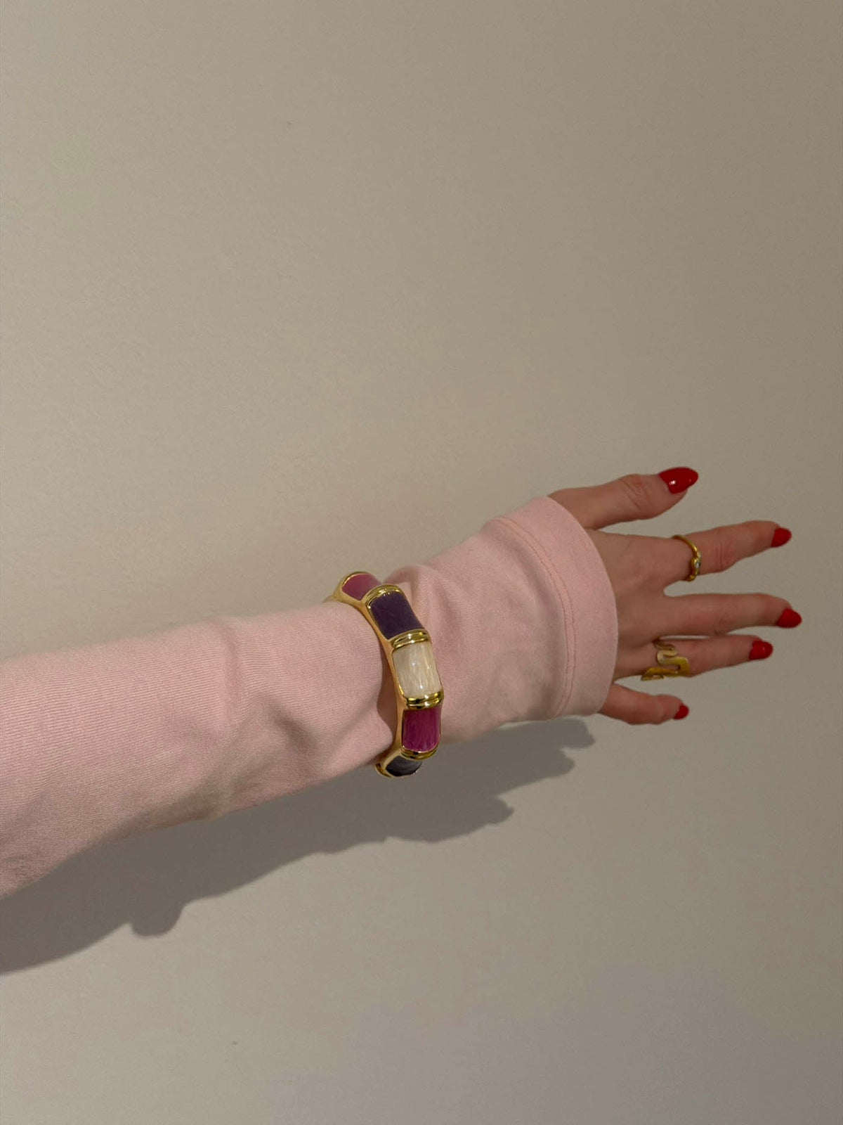 Dökme Bilezik - Mor-Pembe-Beyaz