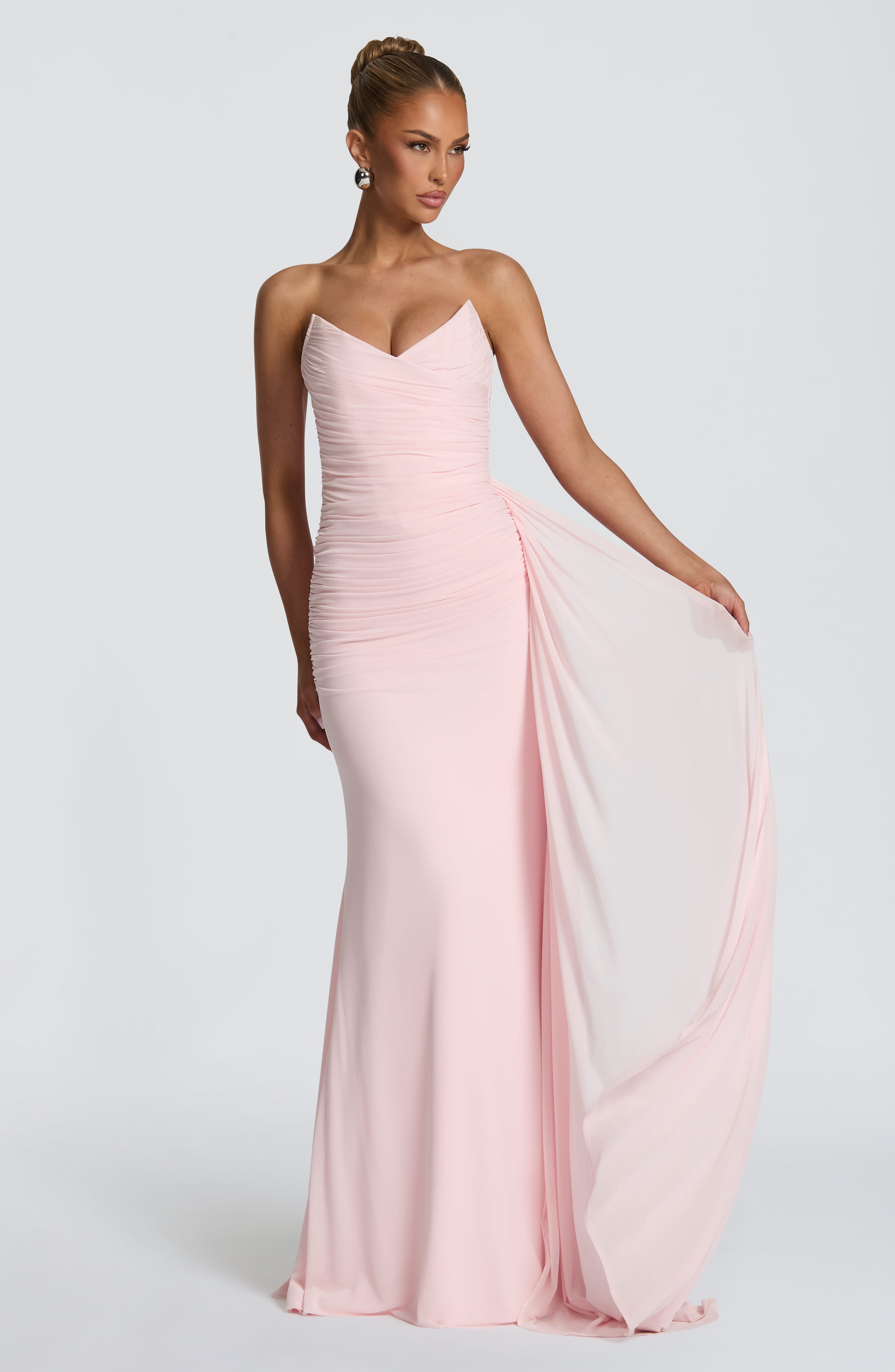 Ashika Pembe Maxi Elbise