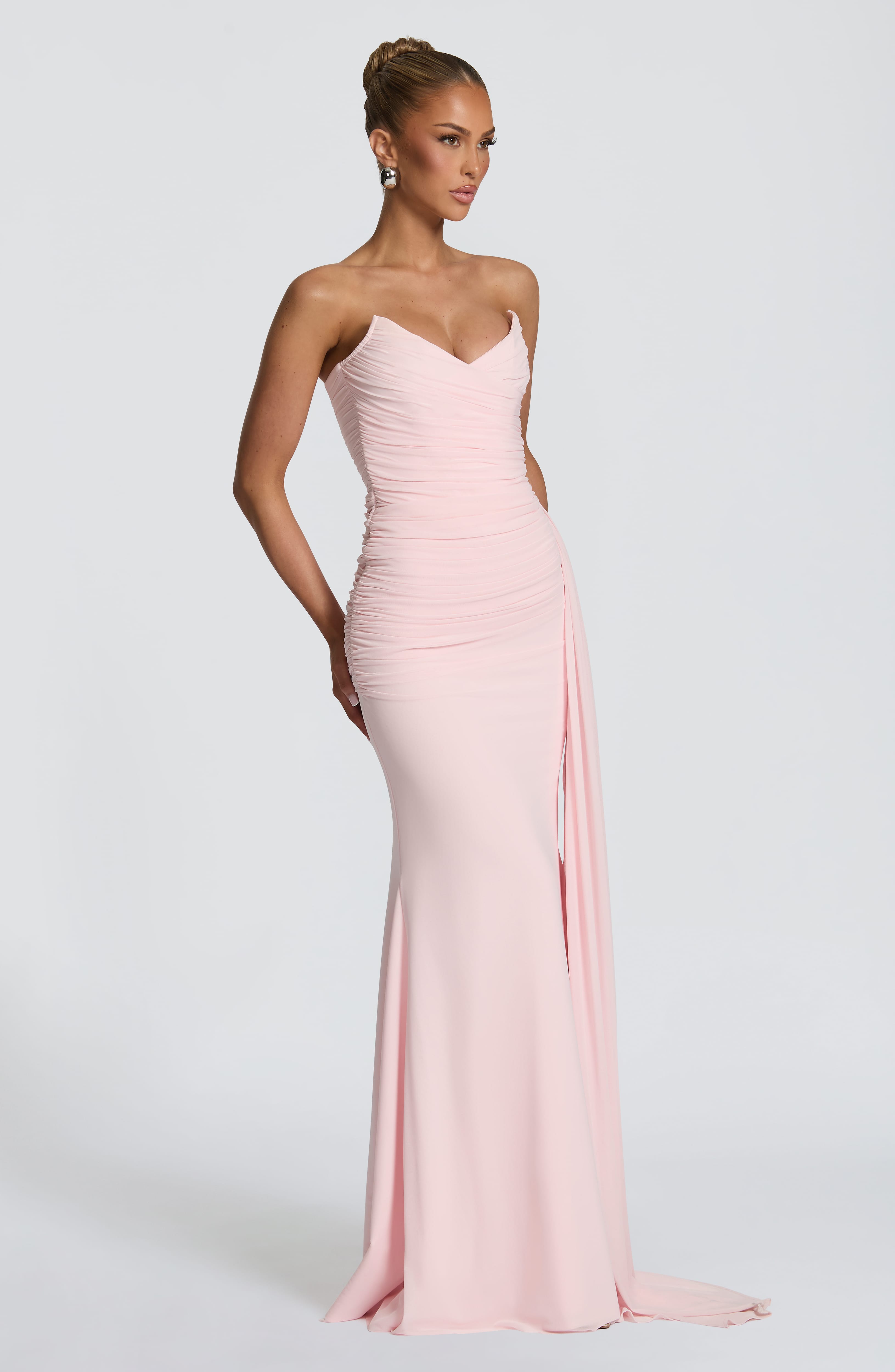 Ashika Pembe Maxi Elbise