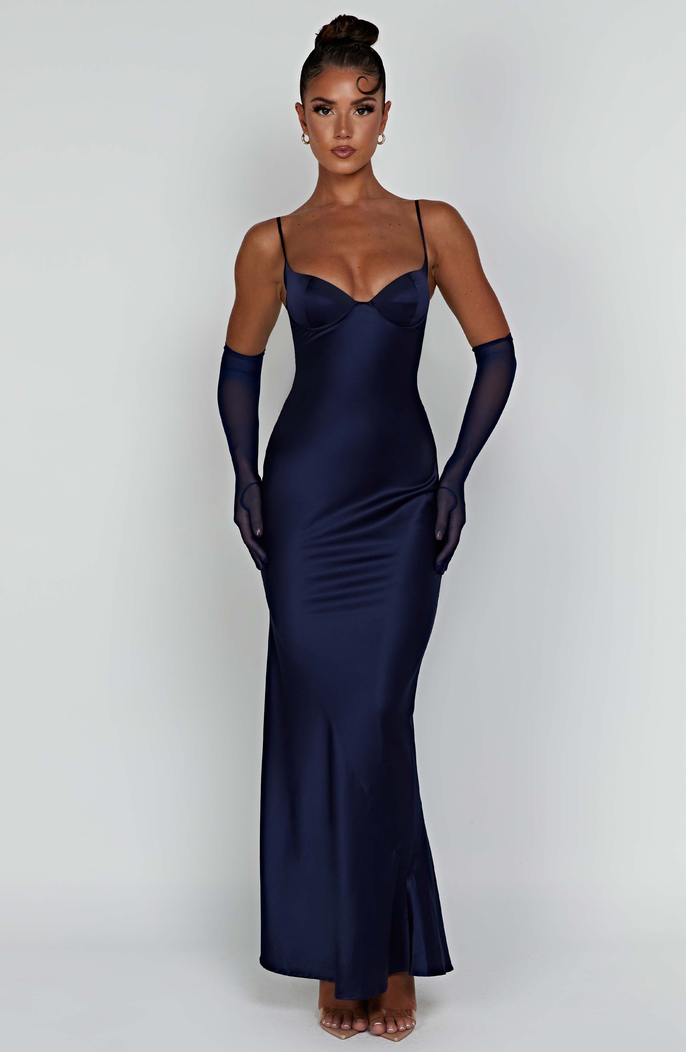 Athena Lacivert Maxi Elbise
