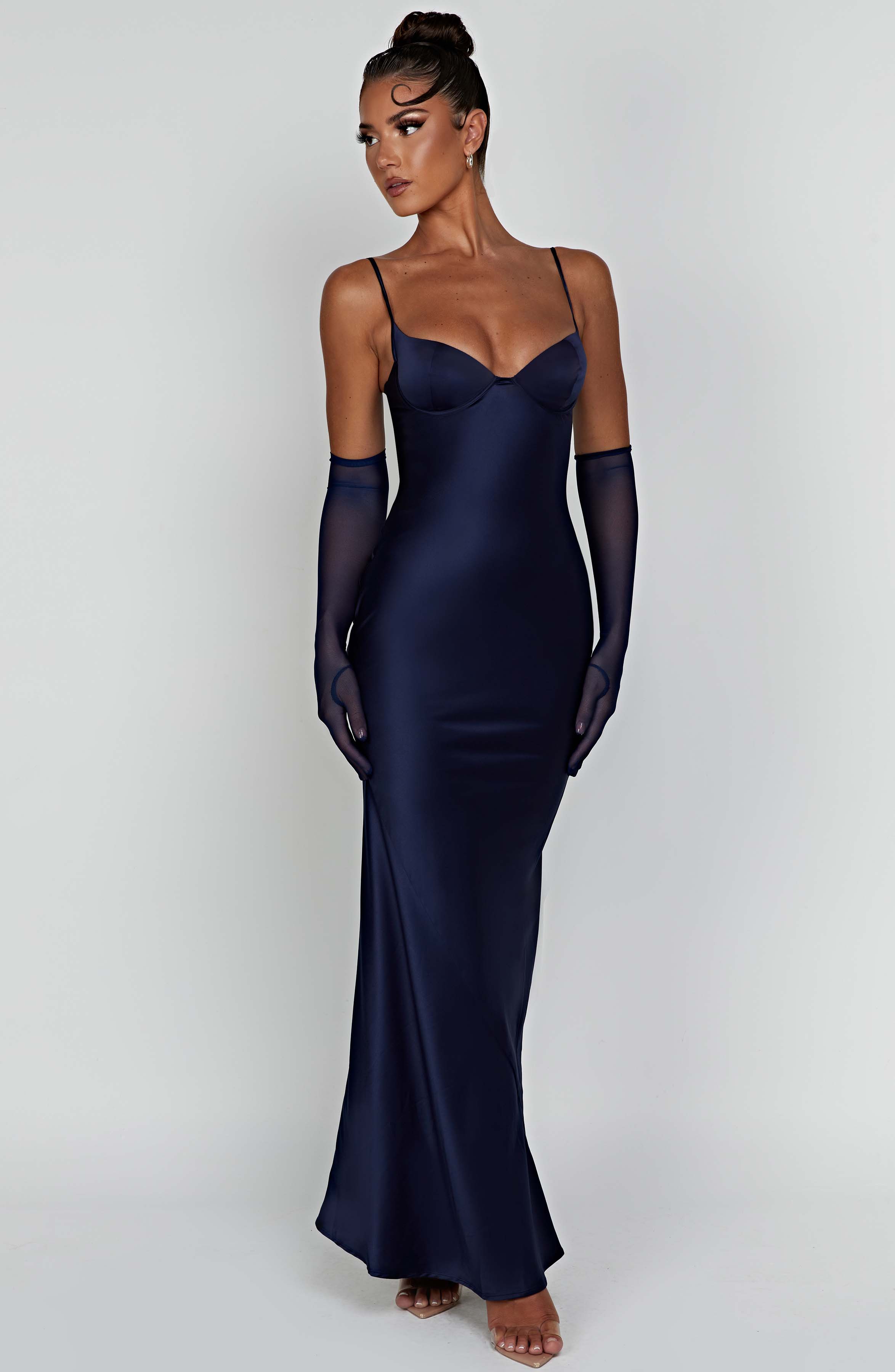 Athena Lacivert Maxi Elbise