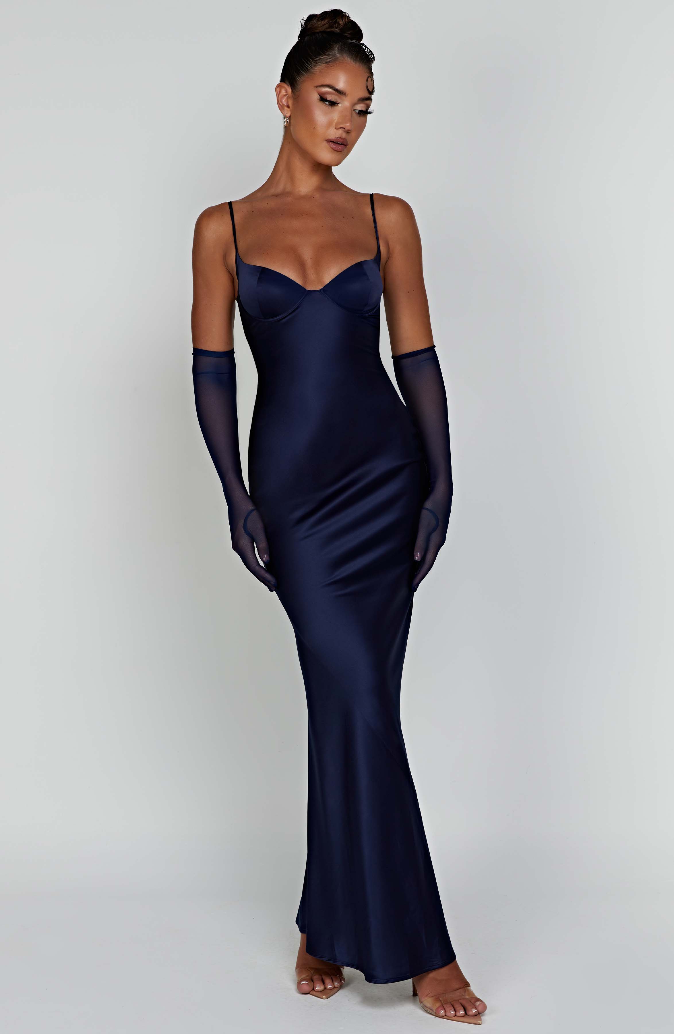 Athena Lacivert Maxi Elbise
