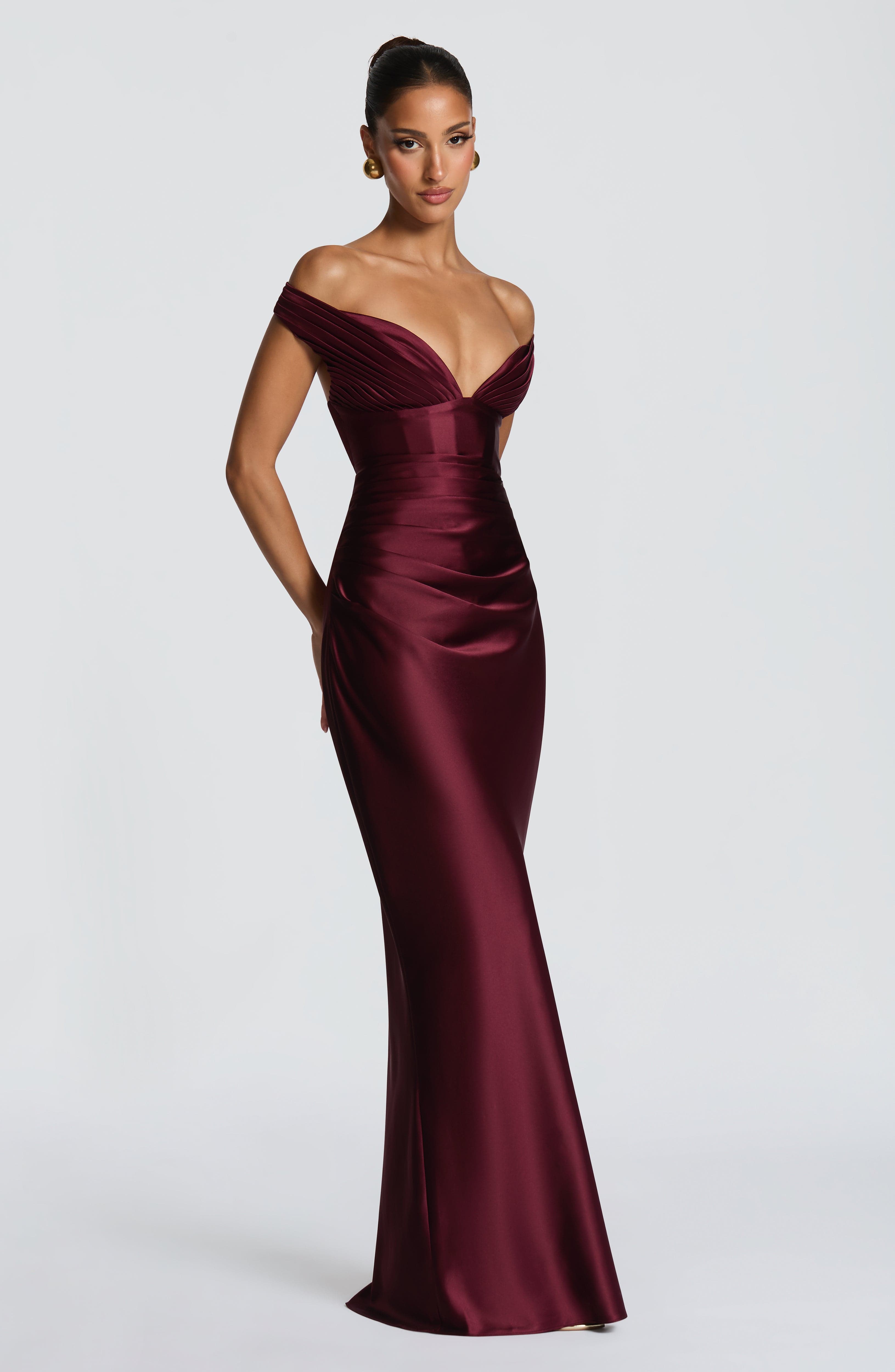 Aurelia Kiraz Cila Maxi Elbise
