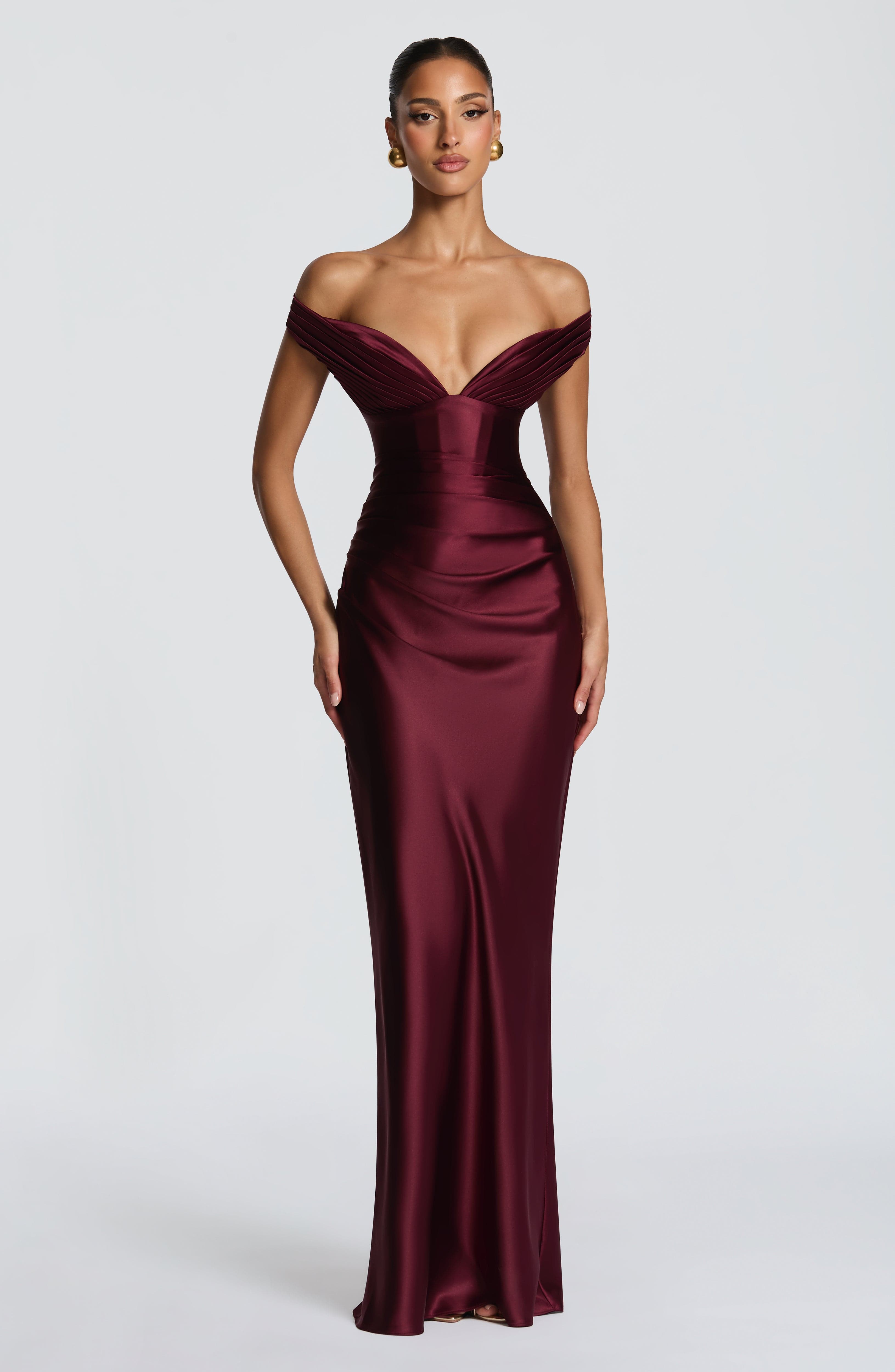 Aurelia Kiraz Cila Maxi Elbise