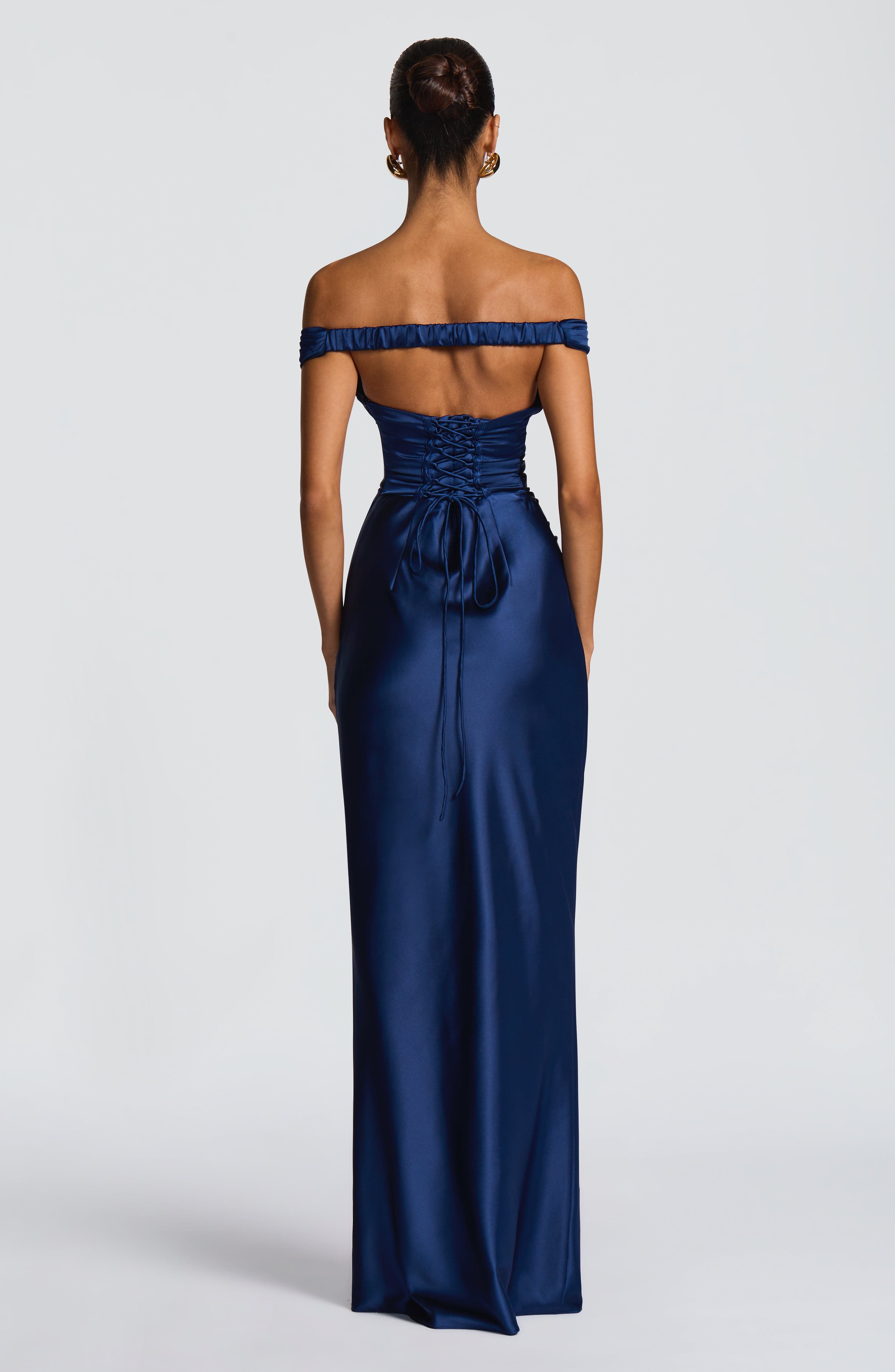 Aurelia Lacivert Maxi Elbise