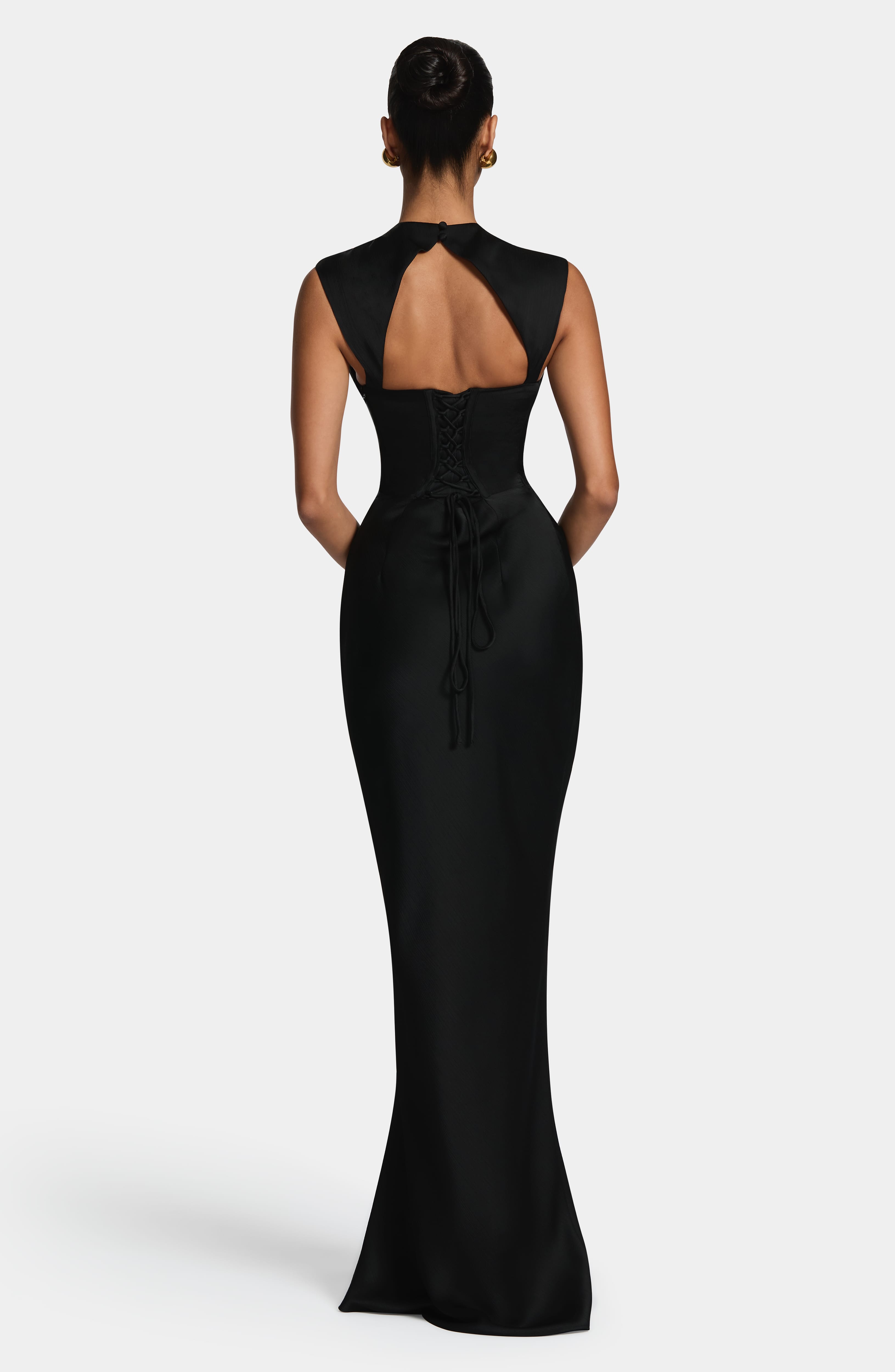 Avielle Siyah Maxi Elbise