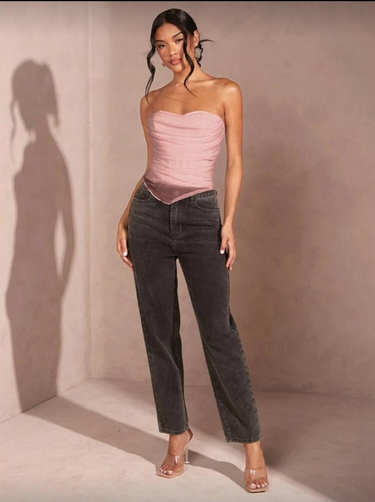 Drapiertes Corsagen Top