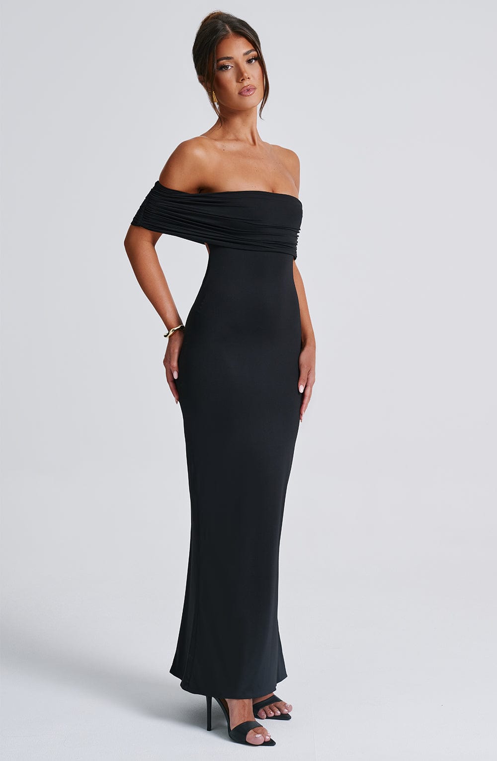 Belinda Siyah Maxi Elbise