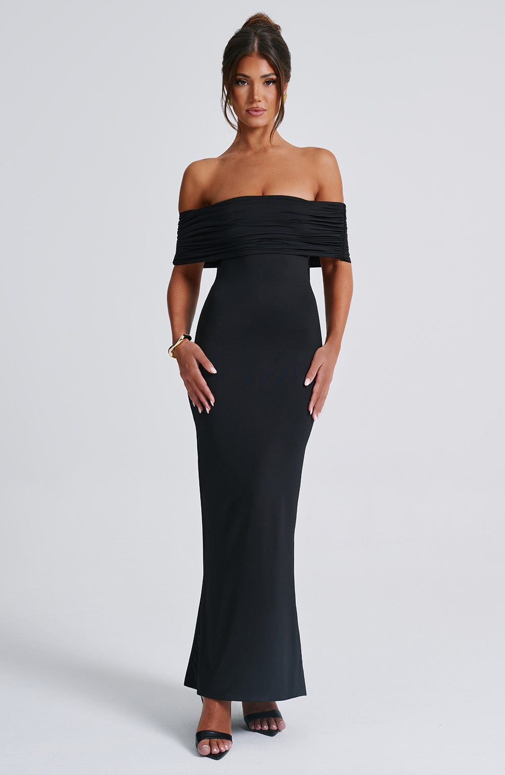 Belinda Siyah Maxi Elbise