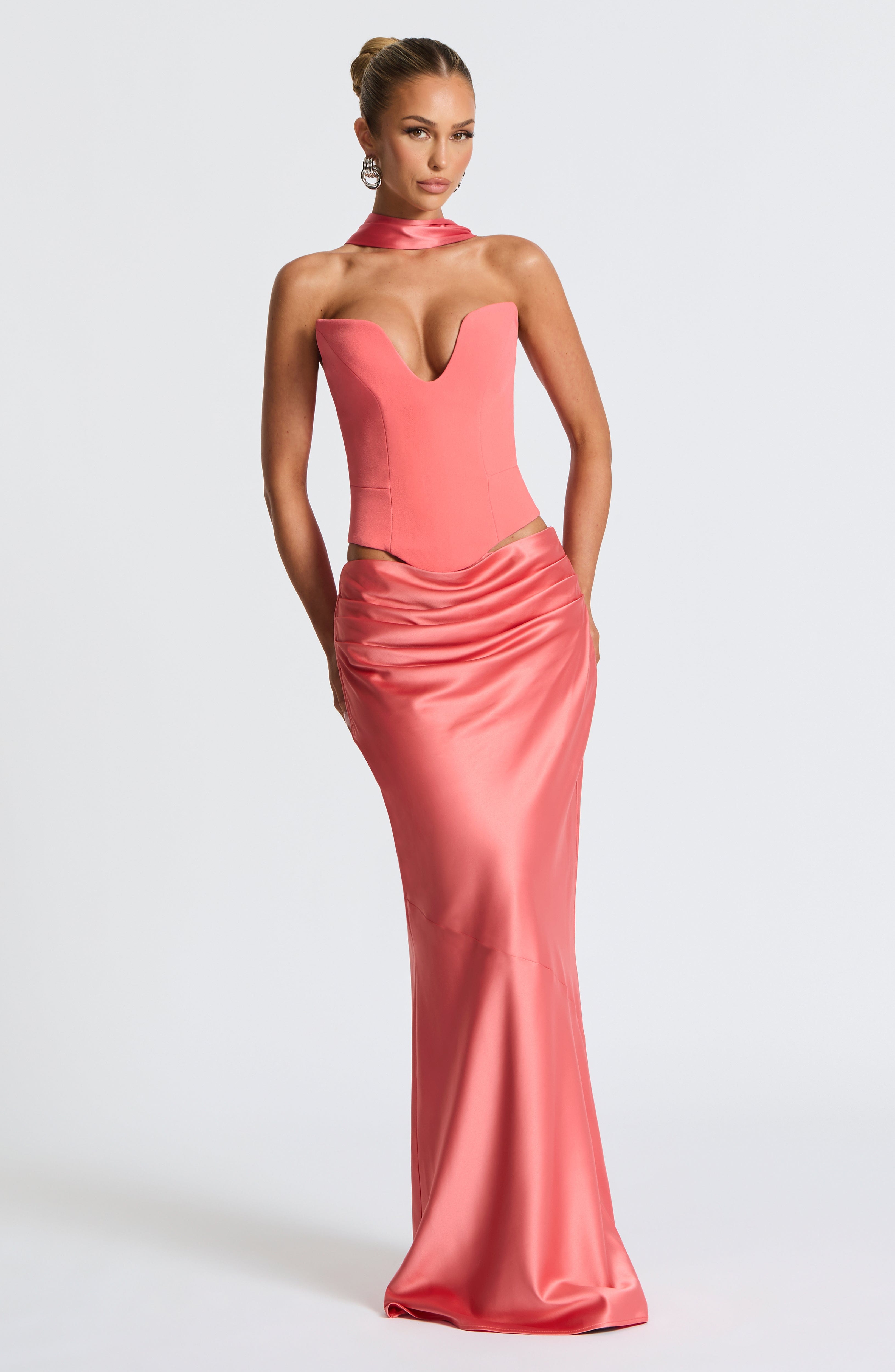 Bernadette Mercan Pembe Maxi Etek